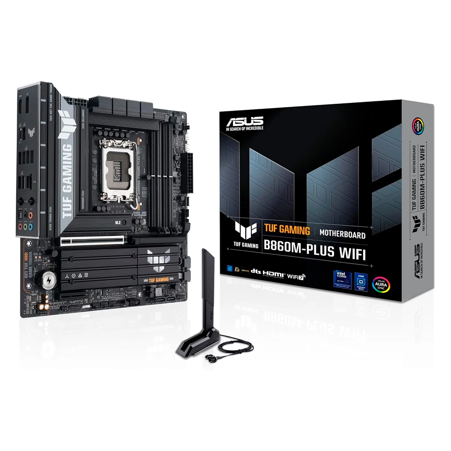 Placa Mãe Asus Tuf Gaming B860M-Plus WiFi DDR5 Socket LGA 1851 Chipset Intel B860 Micro ATX