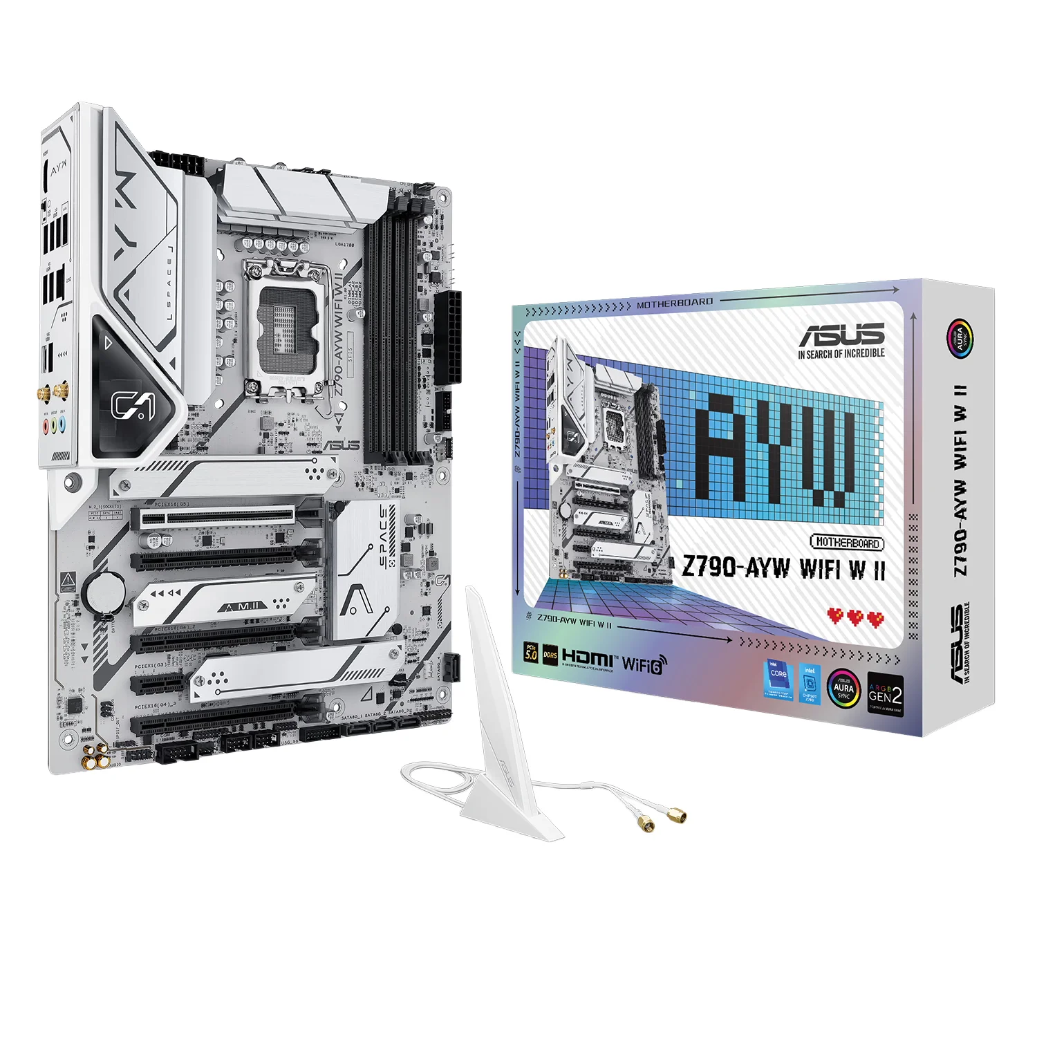 Placa Mãe Asus Z790-AYW WIFI W II Socket LGA 1700 Chipset 
Intel Z790 DDR5 ATX