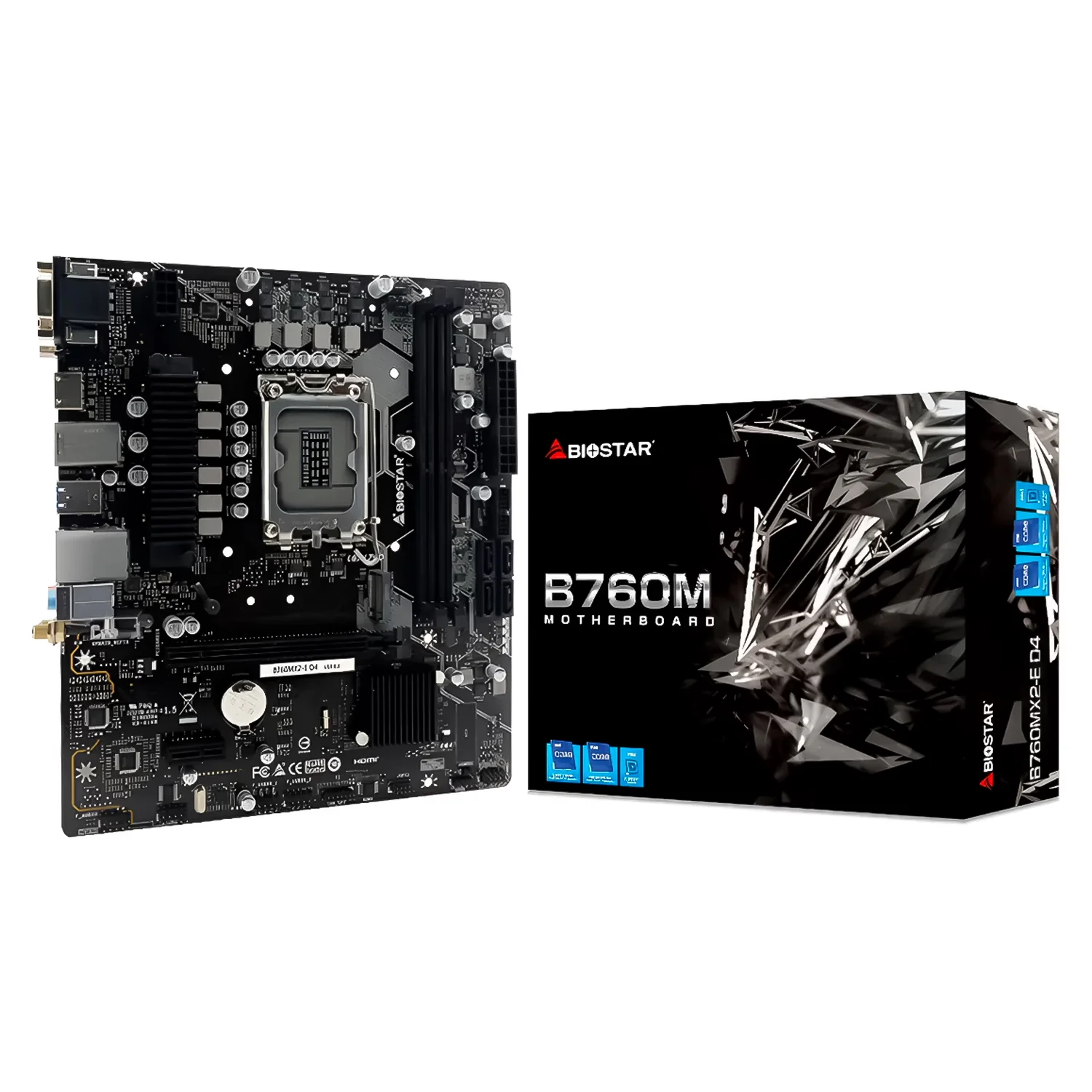 Placa Mãe Biostar Z690MX2-E D4 DDR4 Socket LGA 1700 Chipset Z690 Micro ATX