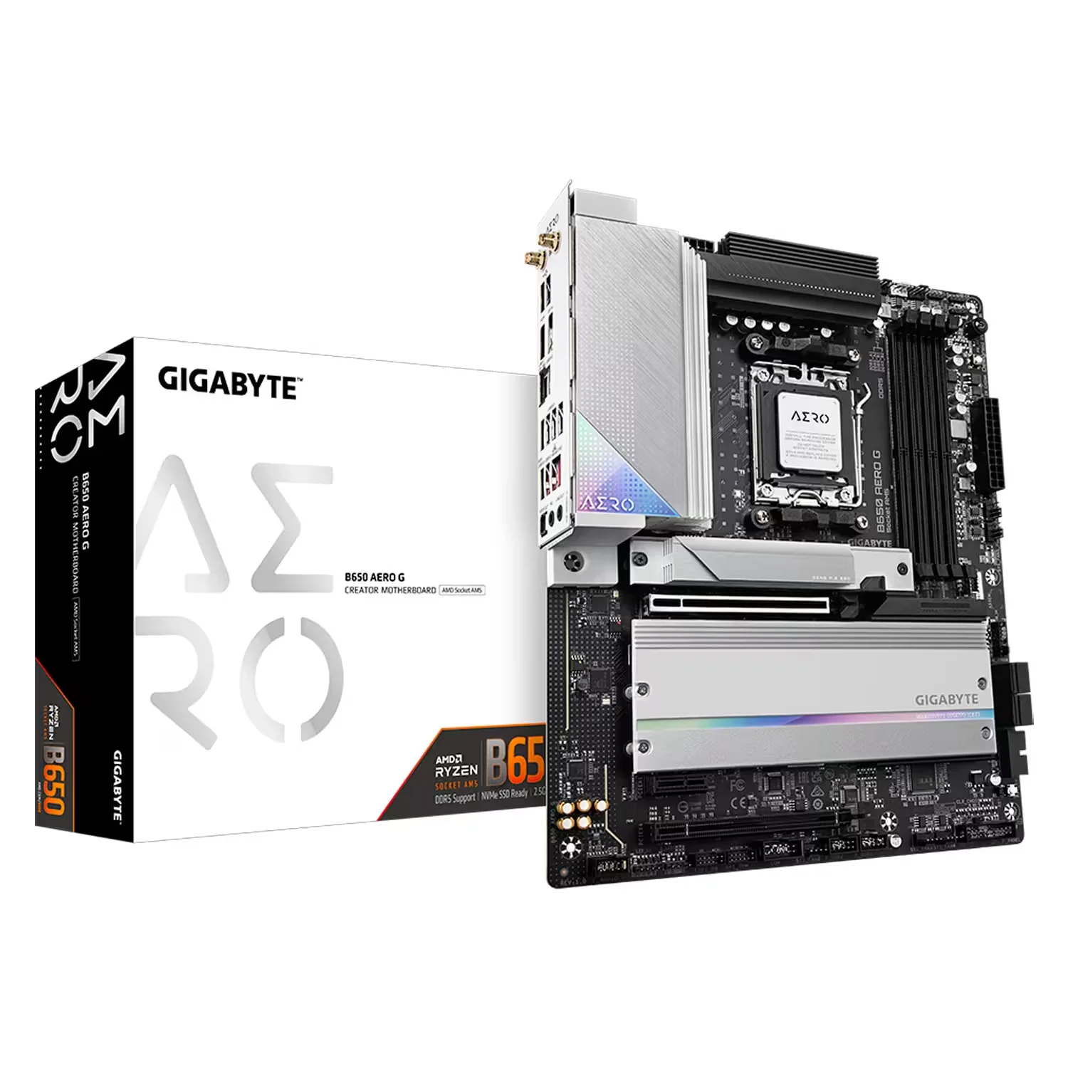 Placa Mãe Gigabyte B650 Aero G DDR5 Socket AM5 Chipset AMD B650 ATX
