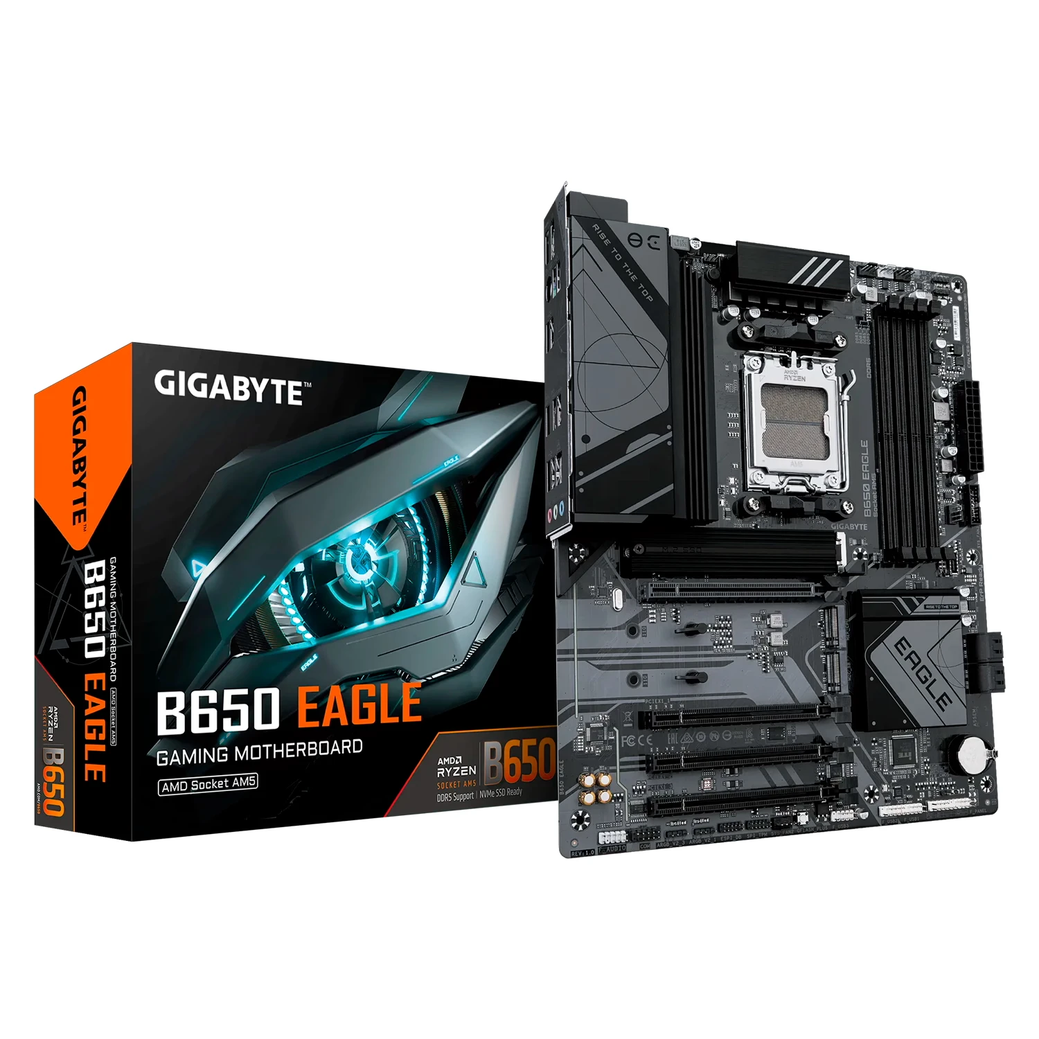 Placa Mãe Gigabyte B650 Eagle DDR5 Socket AM5 Chipset AMD B650 ATX