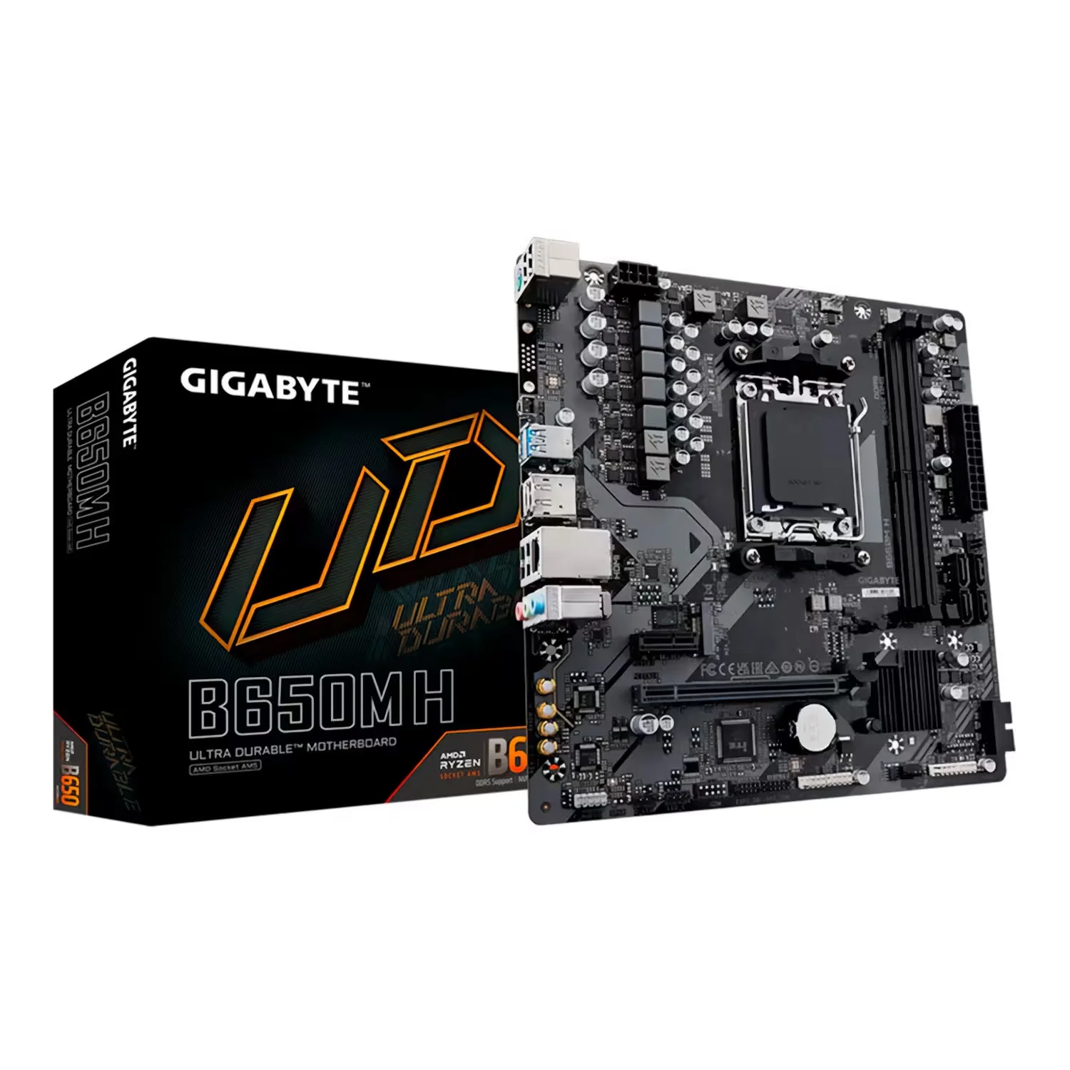 Placa Mãe Gigabyte B650M H Socket AM5 Chipset AMD B650 DDR5 Micro ATX