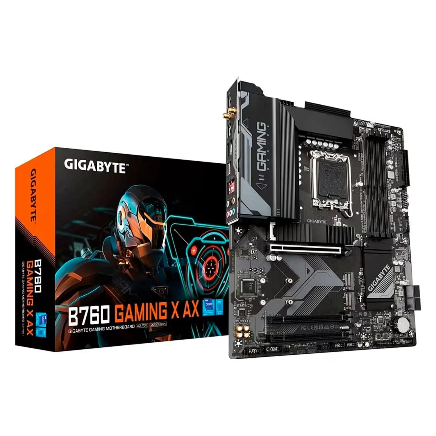 Placa Mãe Gigabyte B760 Gaming X AX WiFi DDR5 Socket LGA 1700 Chipset B760 ATX