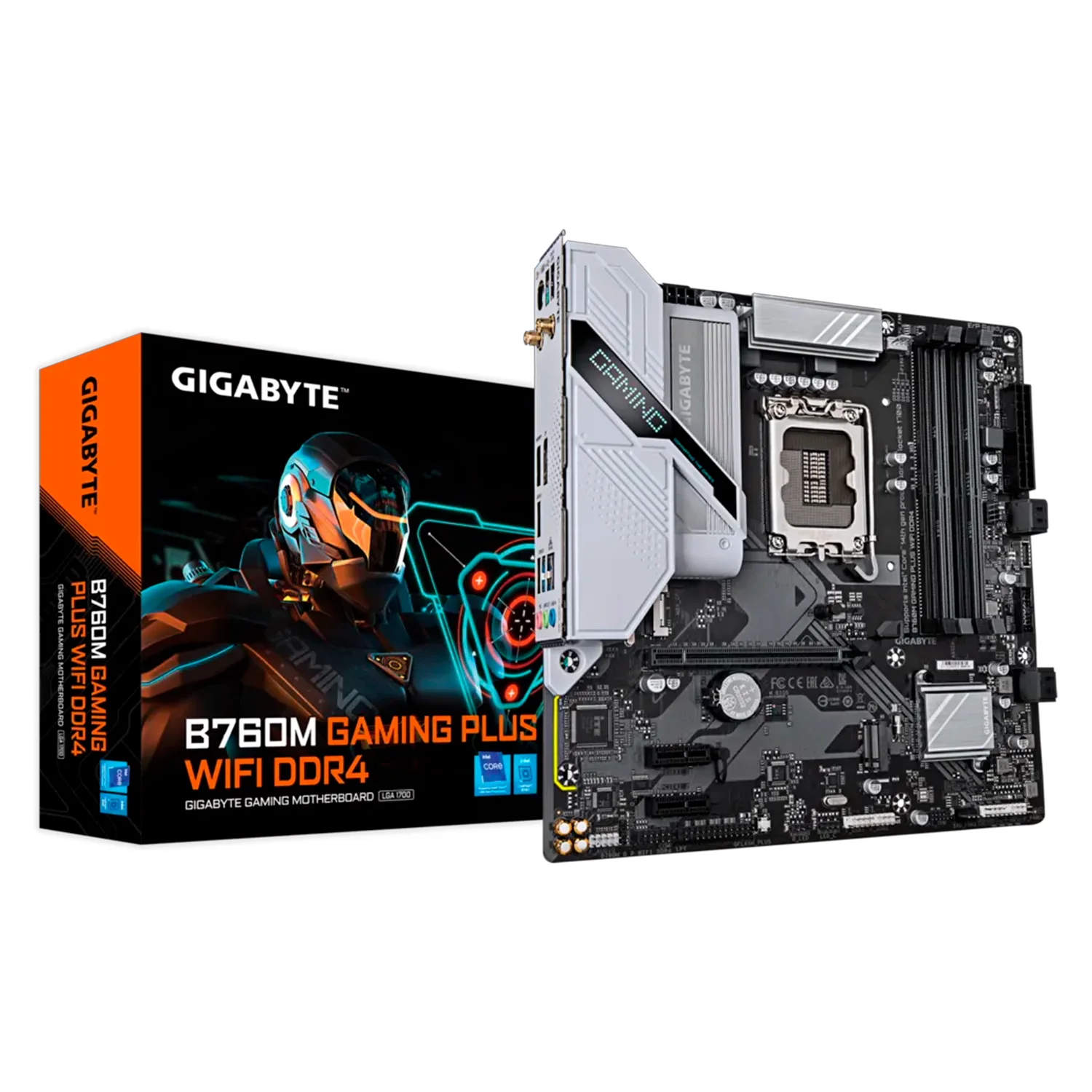 Placa Mãe Gigabyte B760M Gaming Plus WiFi DDR4 Socket LGA 1700 Chipset Intel B760 Micro ATX