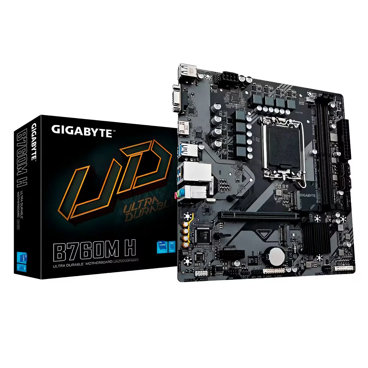 Placa Mãe Gigabyte B760M H DDR5 Socket LGA 1700 Chipset Intel B760 Express Micro ATX