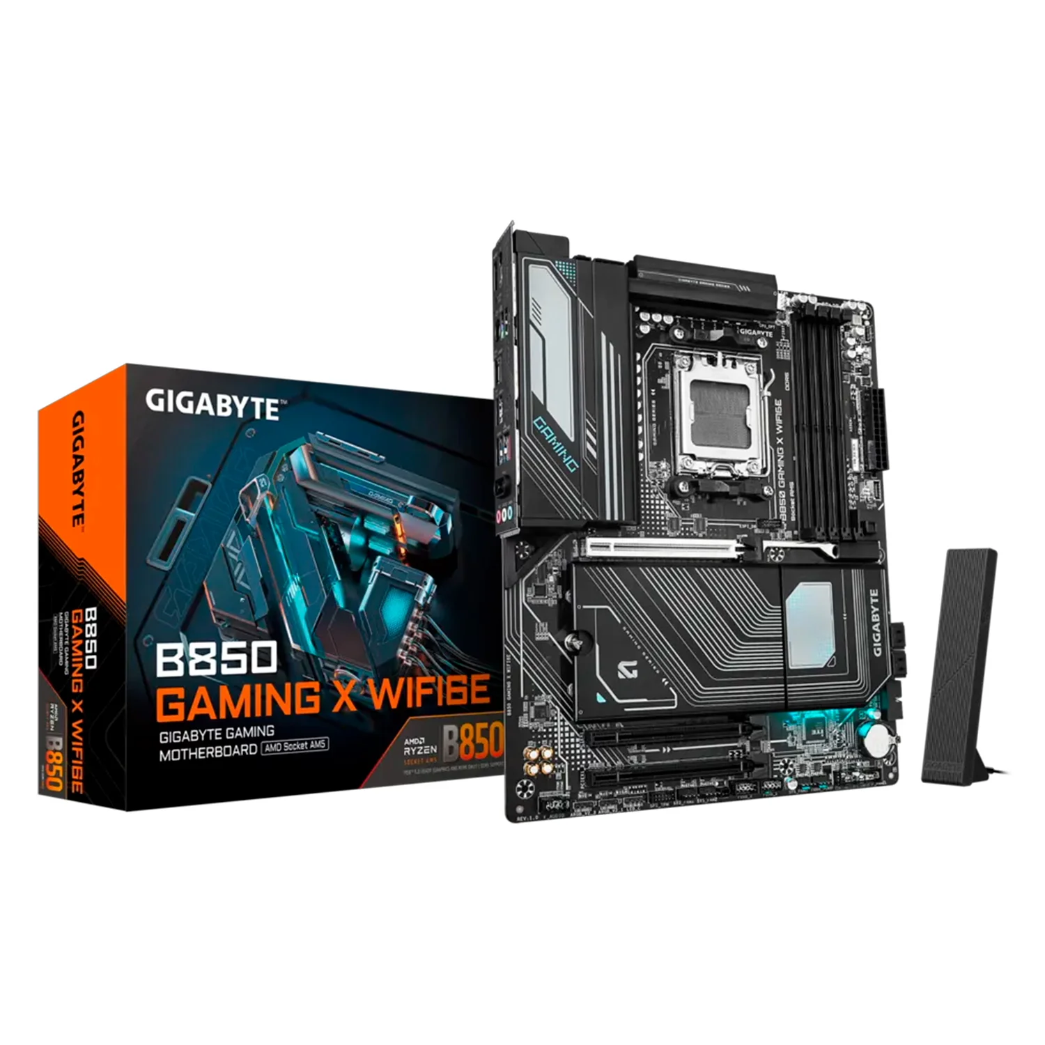 Placa Mãe Gigabyte B850 Gaming X WiFi6E DDR5 Socket AM5 Chipset AMD B850 ATX