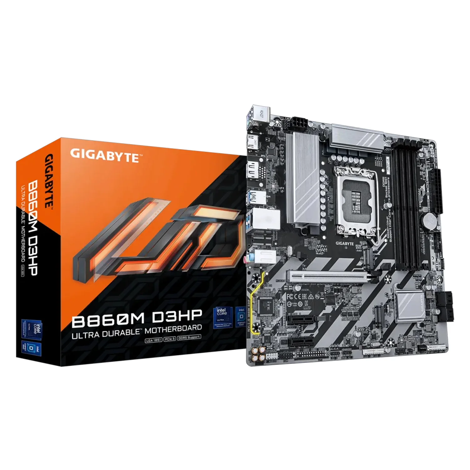 Placa Mãe Gigabyte B860M D3HP DDR5 Socket LGA 1851 Chipset Intel B860 Micro ATX
