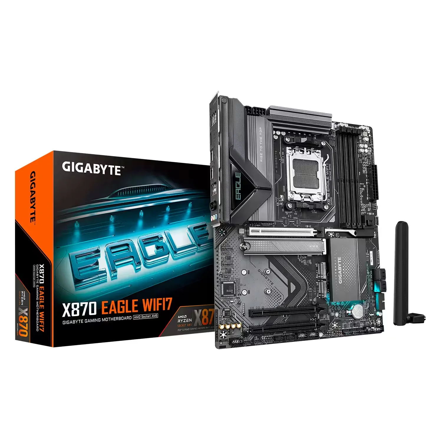 Placa Mãe Gigabyte X870 Eagle WiFi 7 4XDDR5 Socket AM5 Chipset AMD X870 ATX