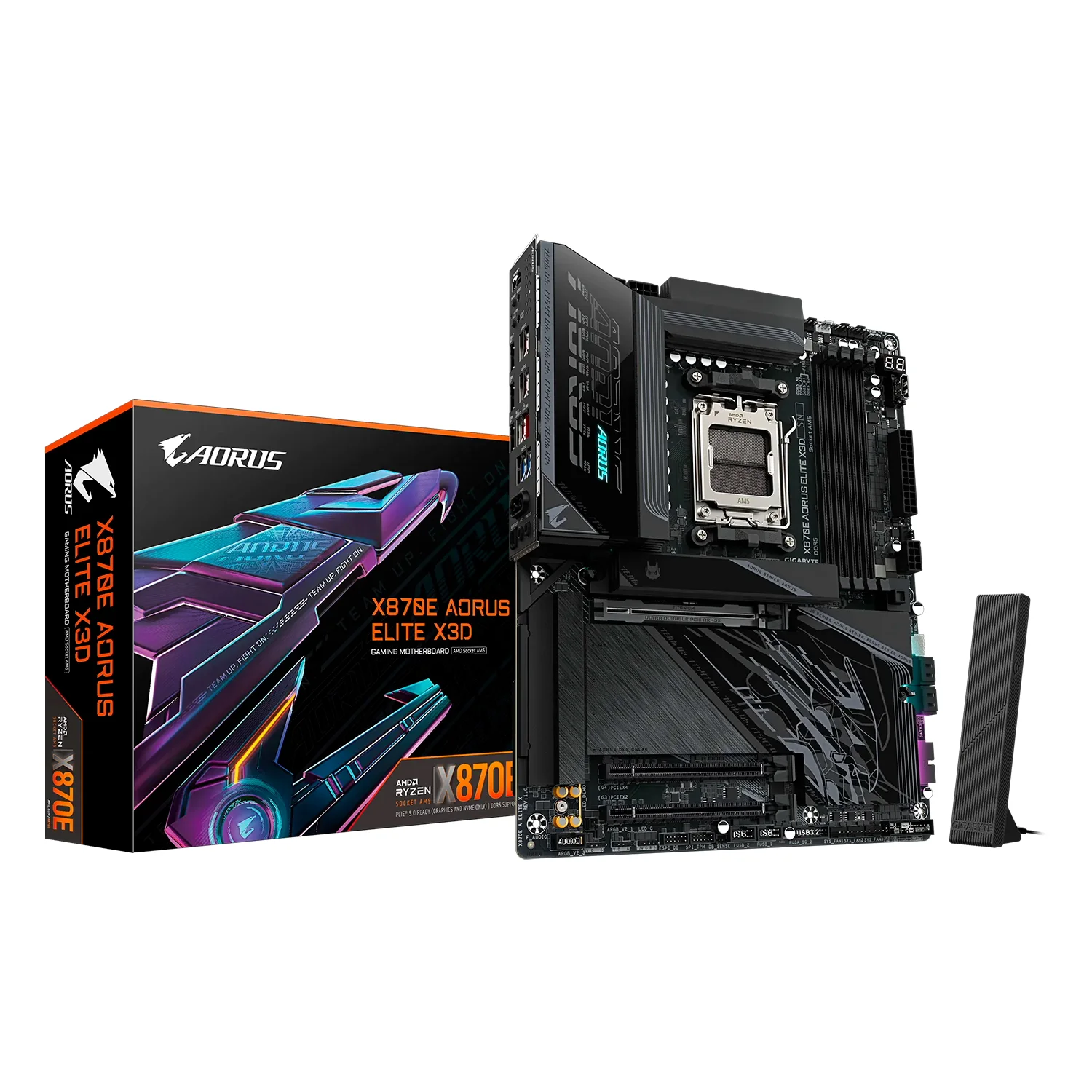 Placa Mãe Gigabyte X870E Aorus Elite X3D DDR5 Socket AM5 Chipset AMD X870E ATX