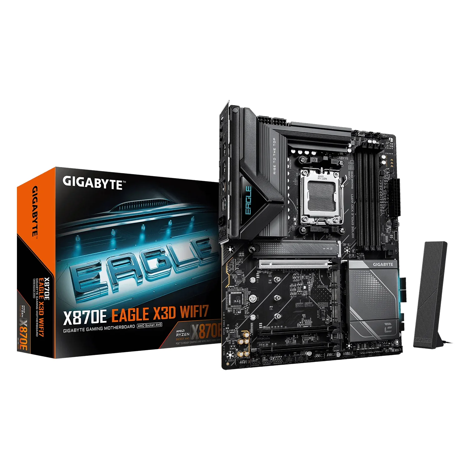 Placa Mãe Gigabyte X870E Aorus Master X3D DDR5 Socket AM5 Chipset X870 ATX