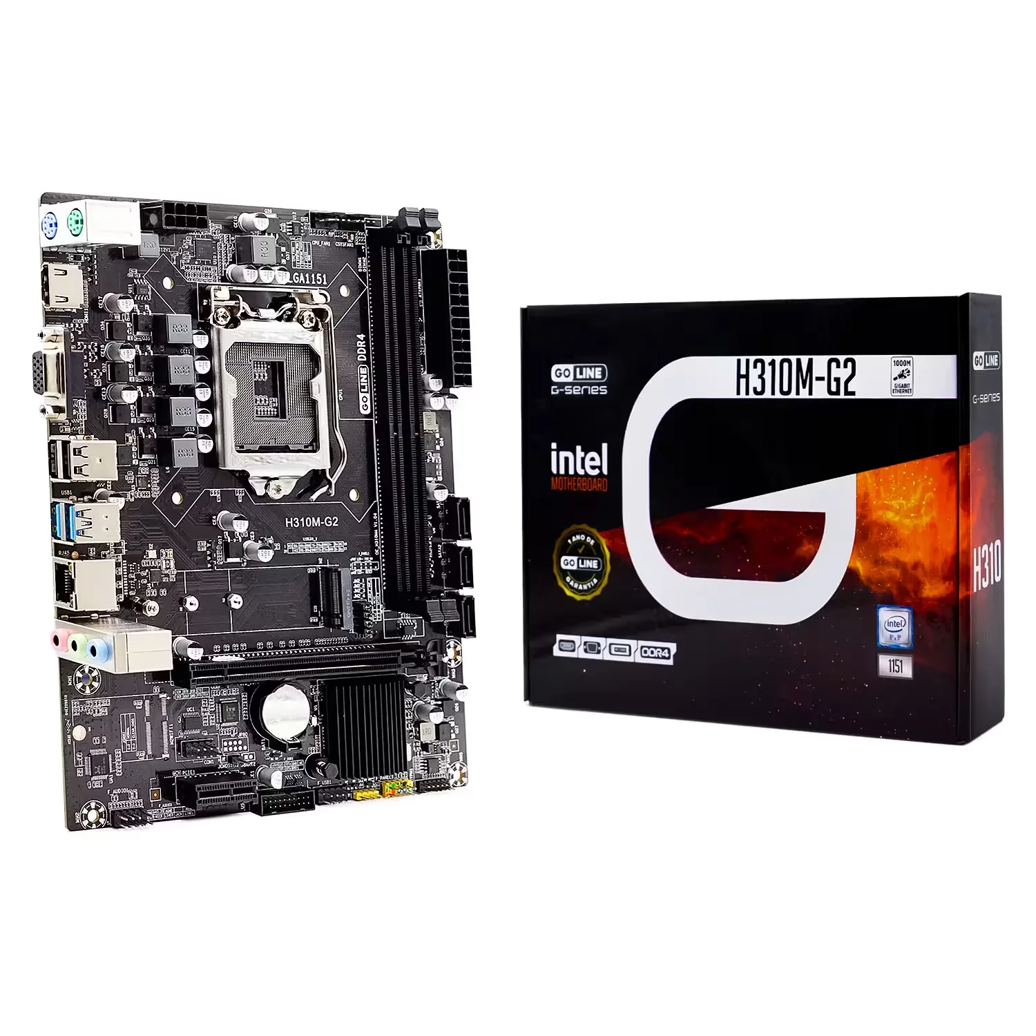 Placa Mãe GoLine H310M-G2 DDR4 Socket LGA 1151 Chipset Intel H310 Micro ATX - (1 Año Garantia)