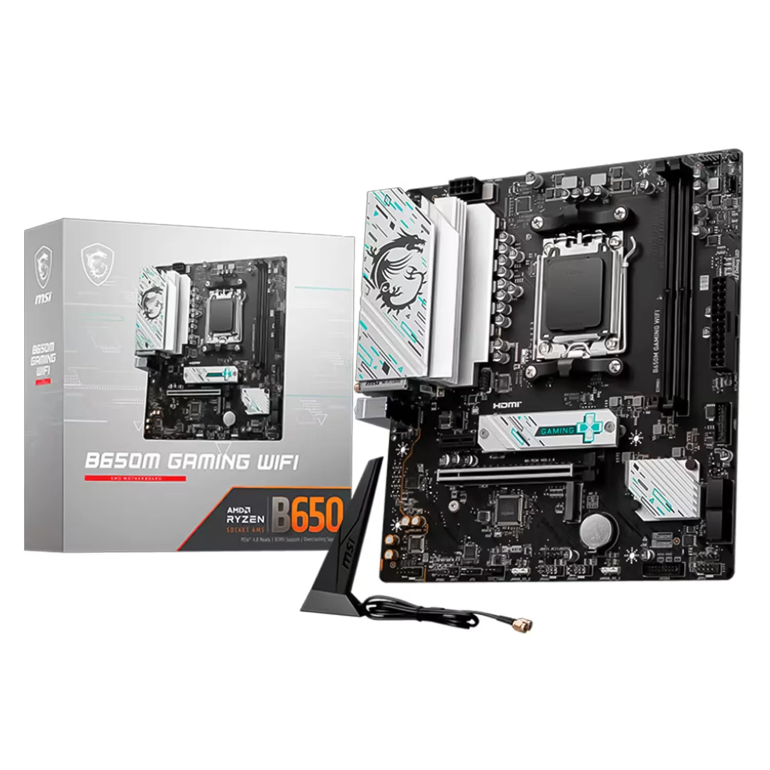 Placa Mãe MSI B650M Gaming DDR5 Socket AM5 Chipset AMD B650 Micro ATX