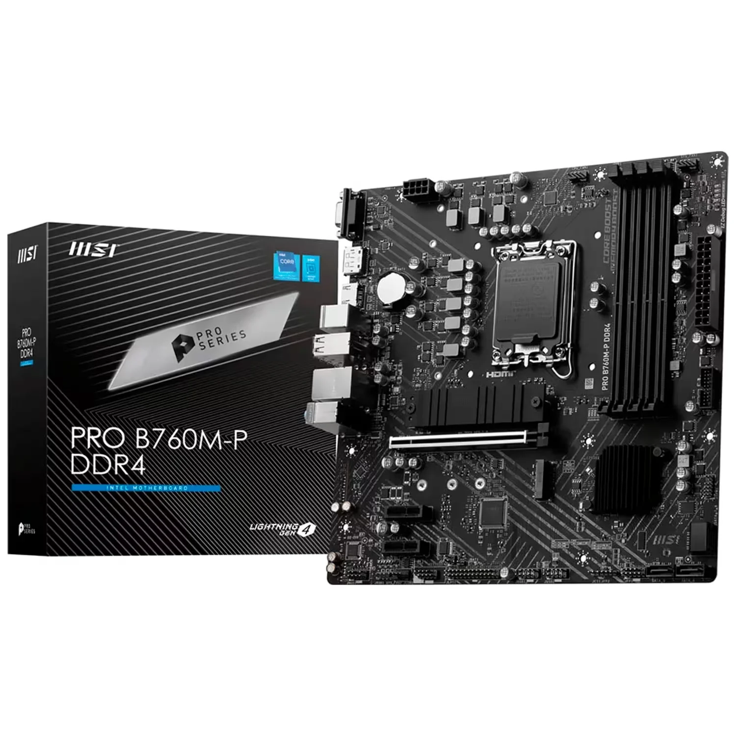 Placa Mãe MSI B760M-P Pro DDR4 Socket LGA 1700 Chipset Intel B760 Micro ATX
