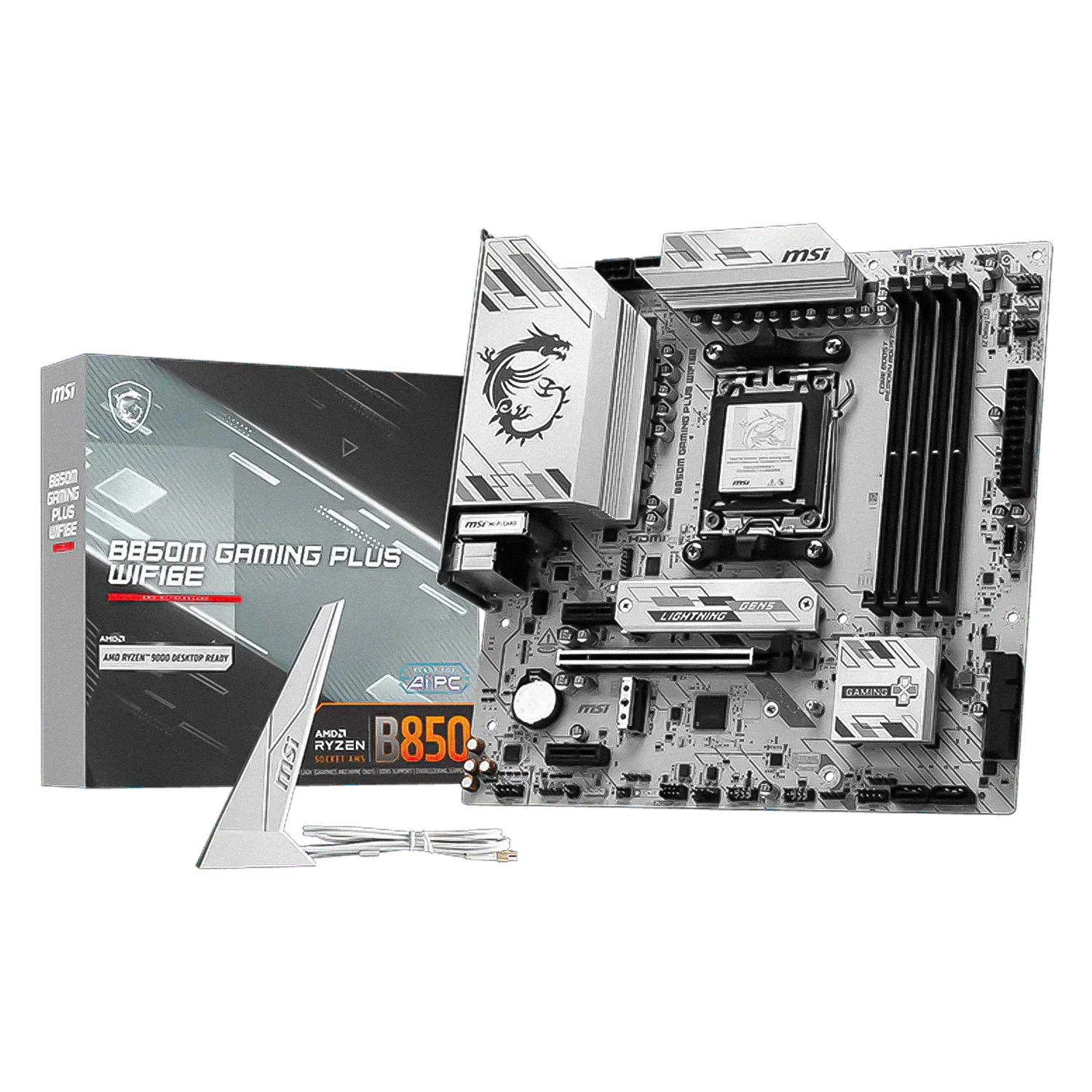 Placa Mãe MSI B850 Gaming WiFi6E DDR5 Socket AM5 Chipset AMD B850 Micro ATX