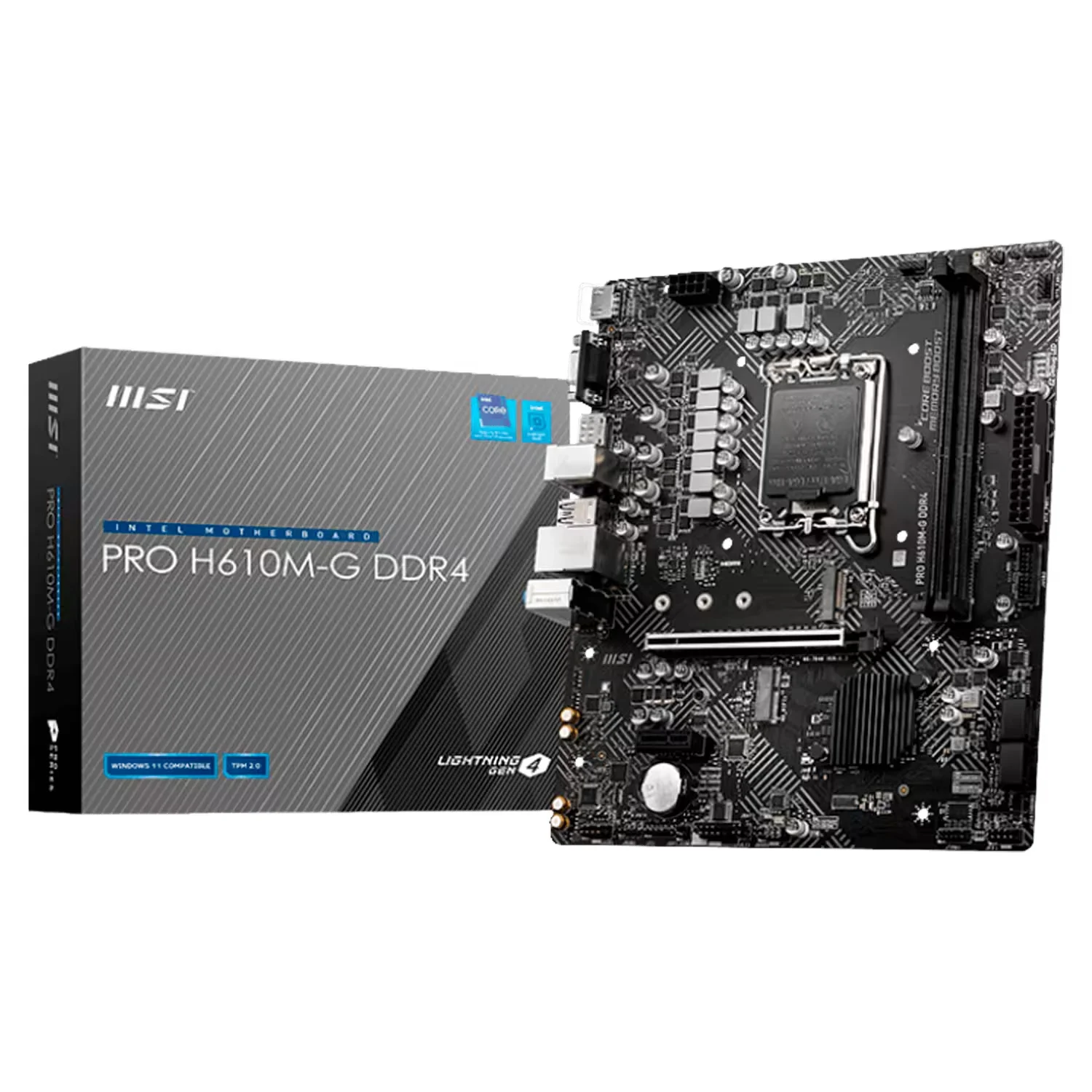 Placa Mãe MSI Pro H610M-G DDR4 Socket LGA 1700 Chipset Intel H610 Micro ATX