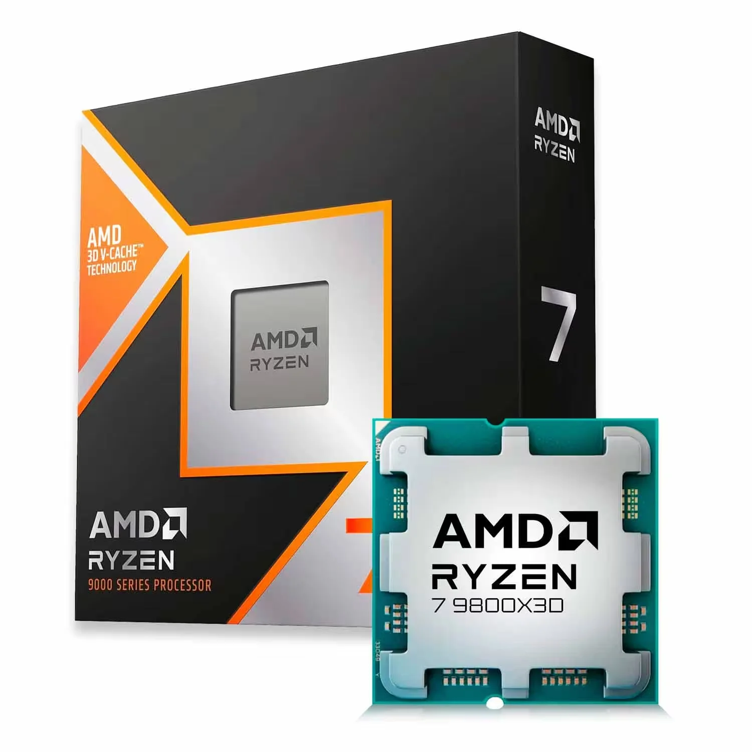 Processador AMD Ryzen 7 9800X3D Socket AM5 8 Core 16 Threads 4.7GHz e 5.2GHz Turbo Cache 104MB