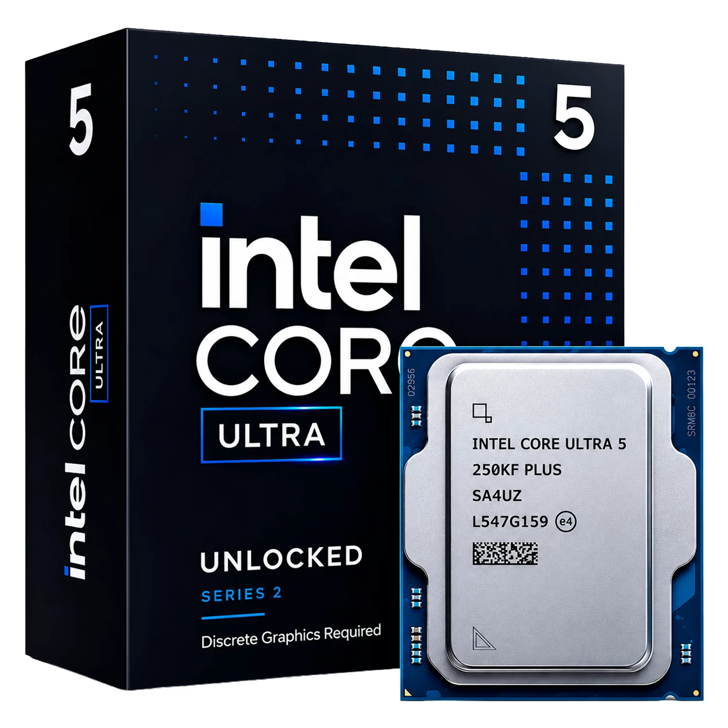 Processador Intel Core Ultra 5-250KF Plus Socket LGA 1851 18 Core 18 Threads 4.2GHz e 5.3GHz Turbo Cache 30MB