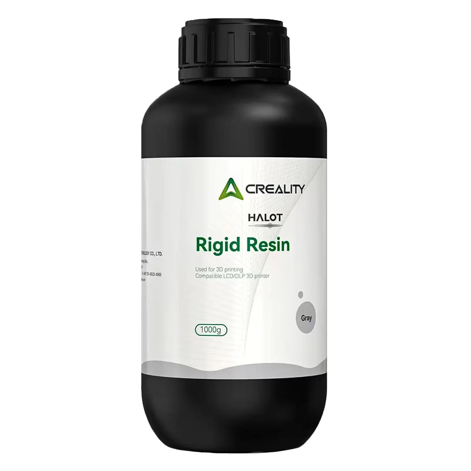 Resina Creality Halot High Rigid 1kg para Impressora 3D - Cinza