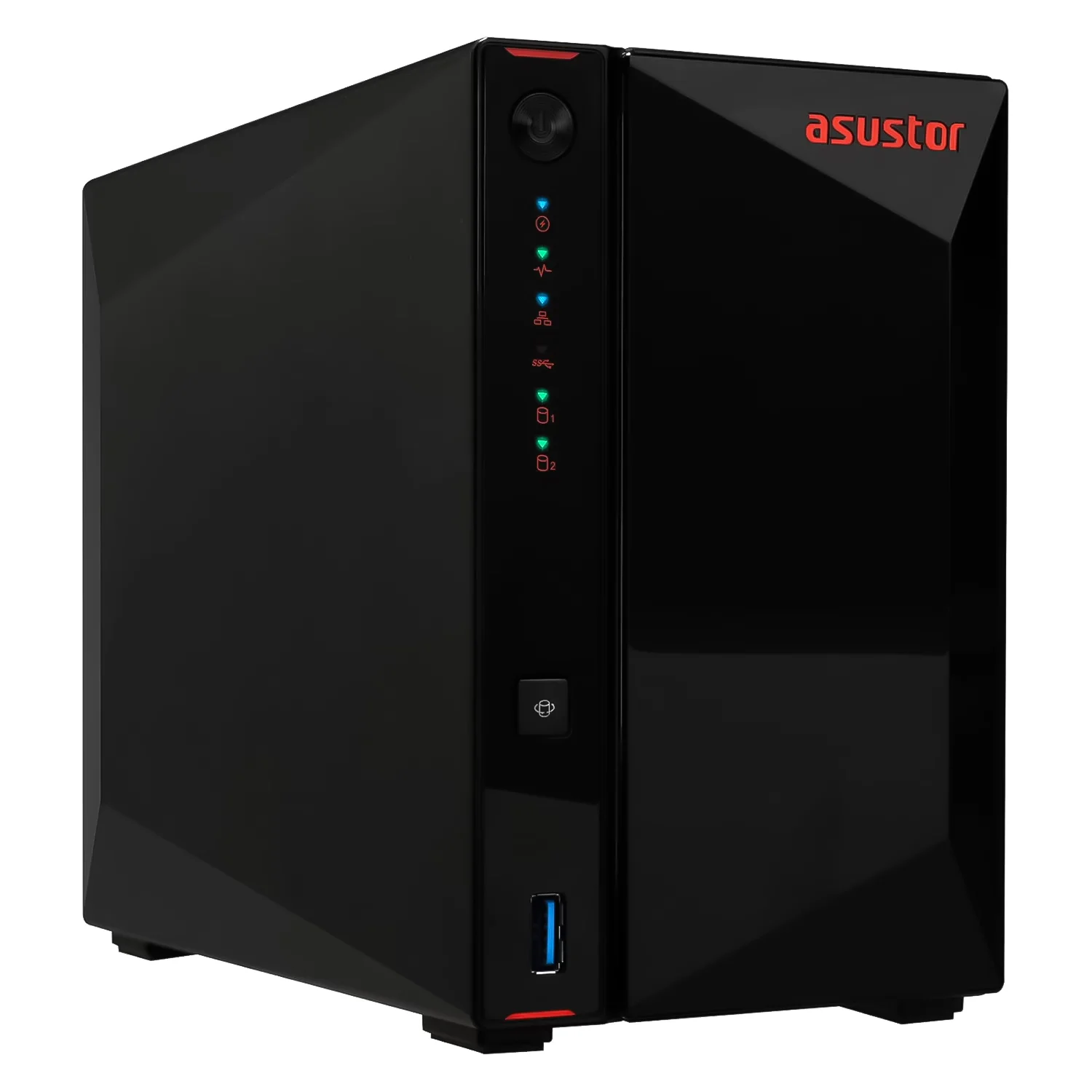 Servidor NAS Asustor AS5402T Intel Celeron N5105 2 Baias - Preto