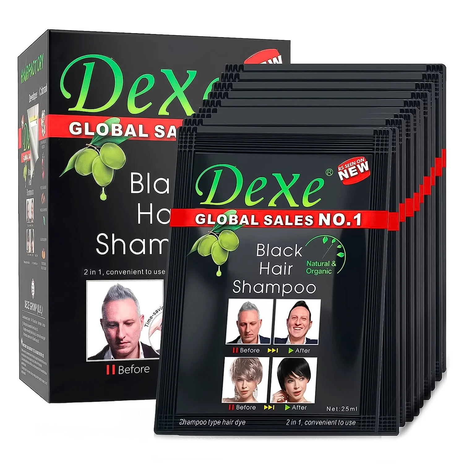 Shampoo Escurecimento Dexe Black Hair 250ml