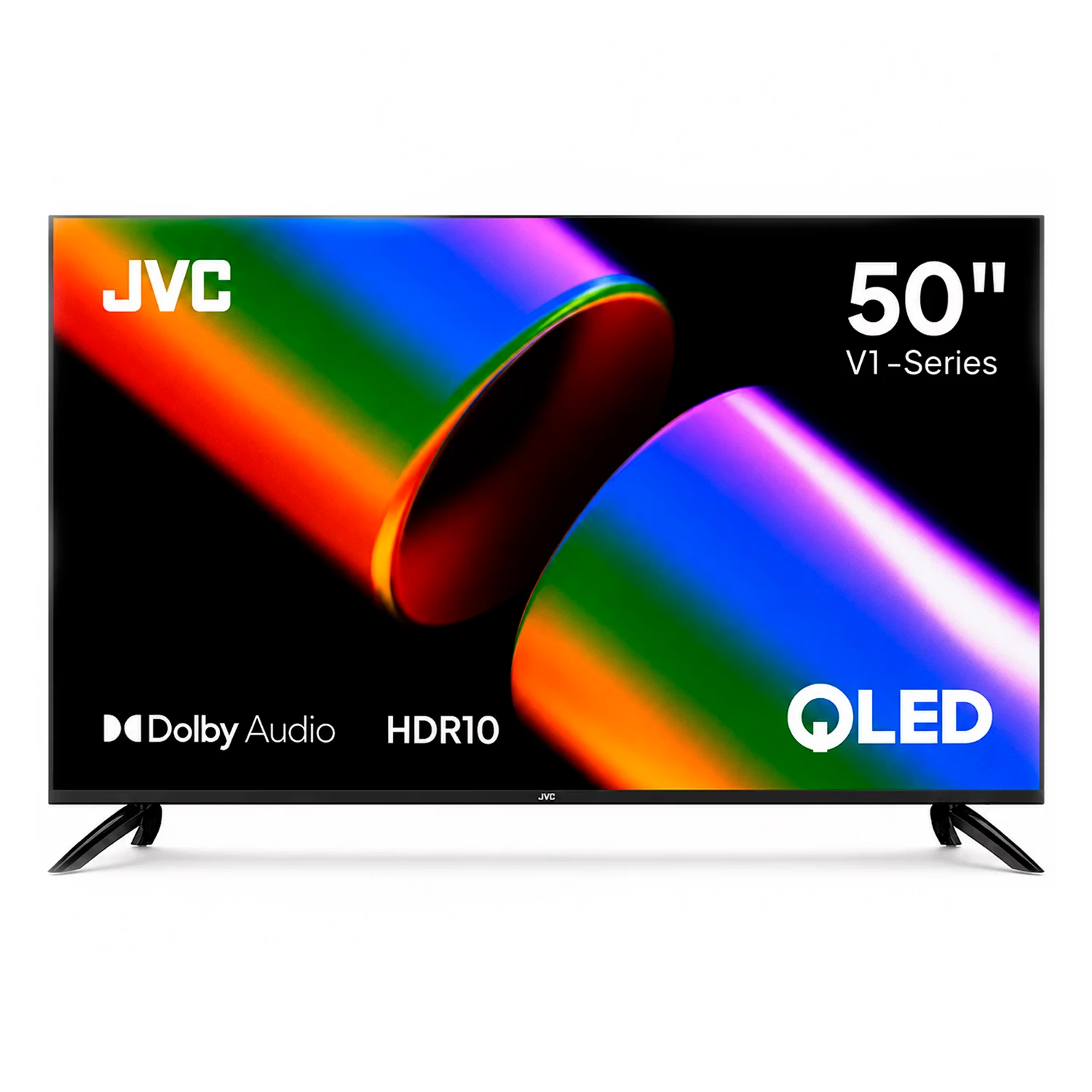 Smart TV JVC 50KM4584 50" Full HD QLED Google TV WiFi - Preto