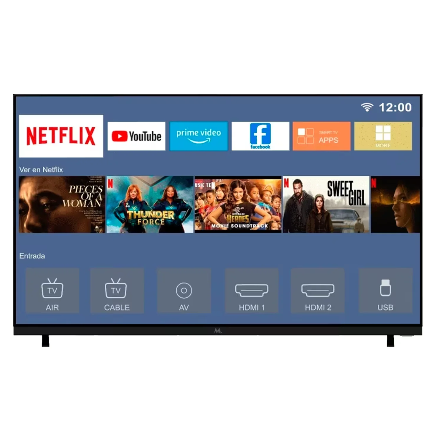 Smart TV Mtek MK32FSAH 32" Full HD WiFi - Preto