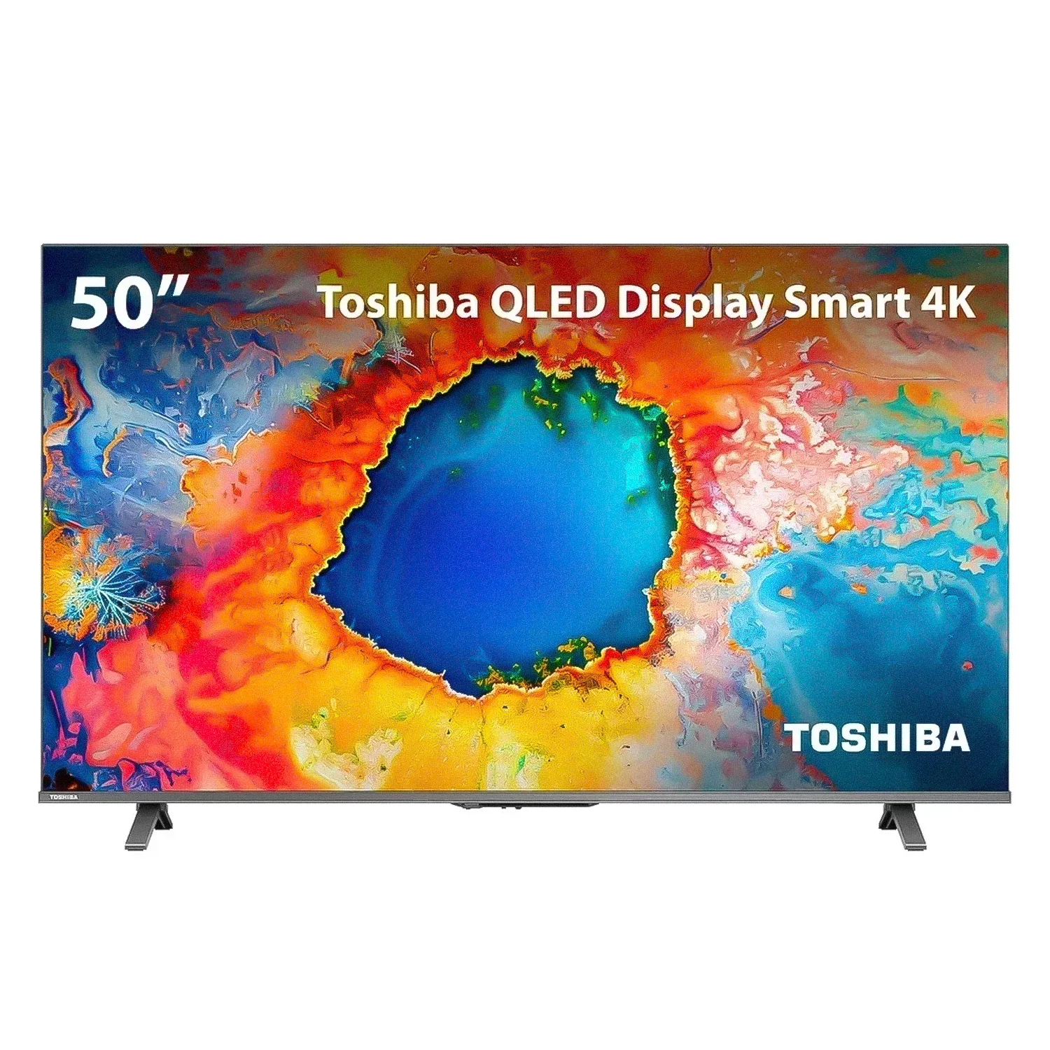 Smart TV Toshiba 50C450NS 50" 4K Ultra HD Google TV WiFi - Preto