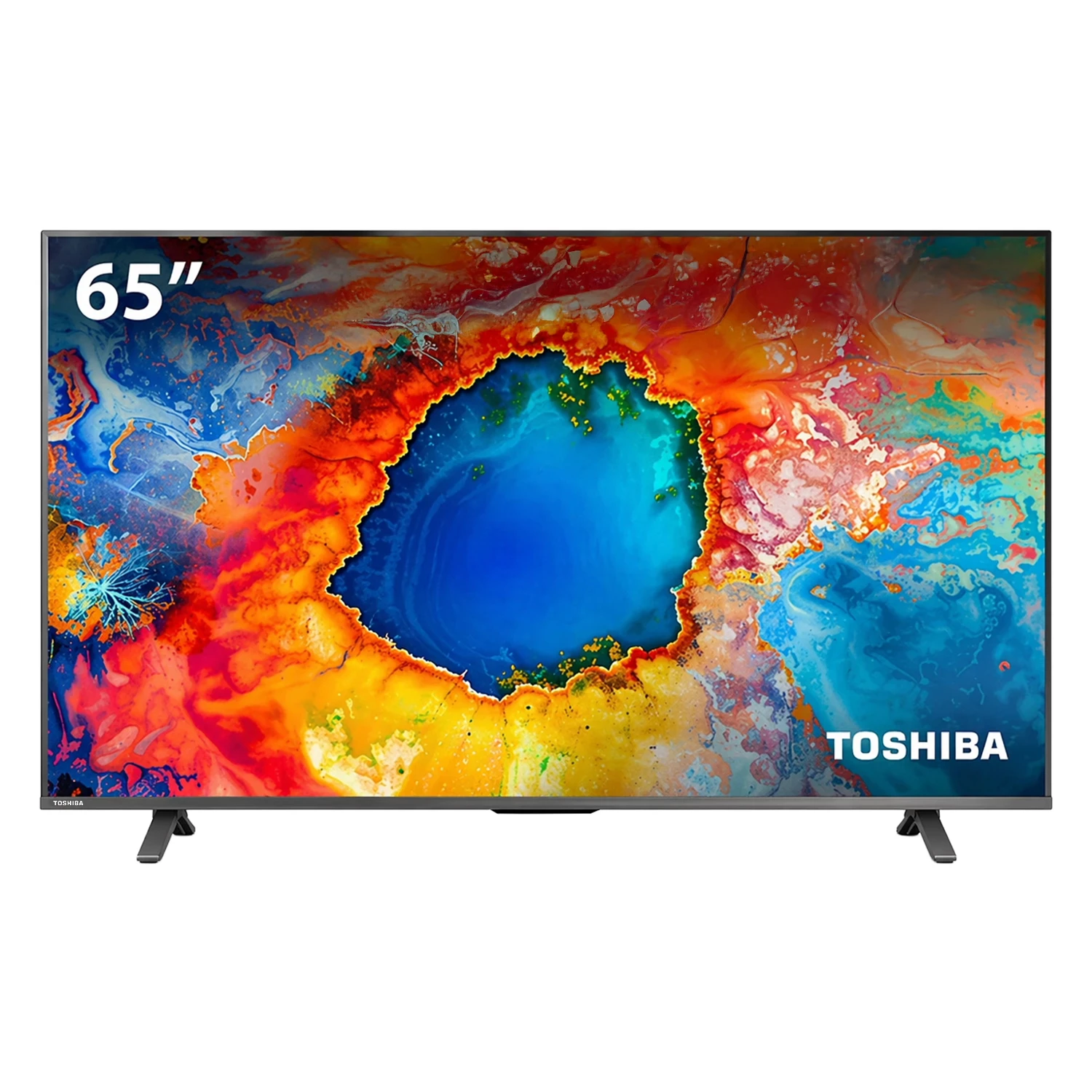 Smart TV Toshiba 65C450NS 65" 4K Ultra HD Google TV WiFi - Preto