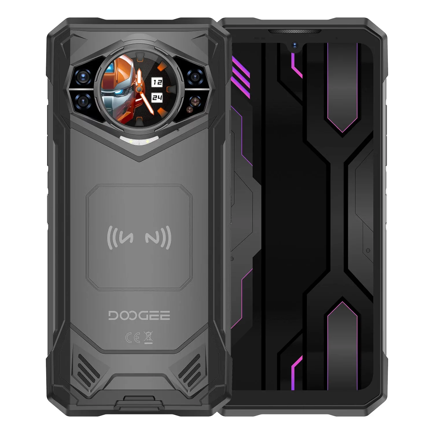 Smartphone Doogee S200X Vip Edition 512GB 12GB RAM Dual SIM Tela 6.72" + Fone - Preto