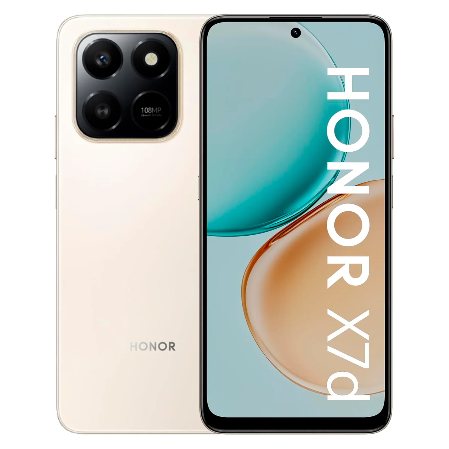 Smartphone Honor X7D 256GB 8GB RAM Dual SIM NFC Tela 6.77" - Dourado