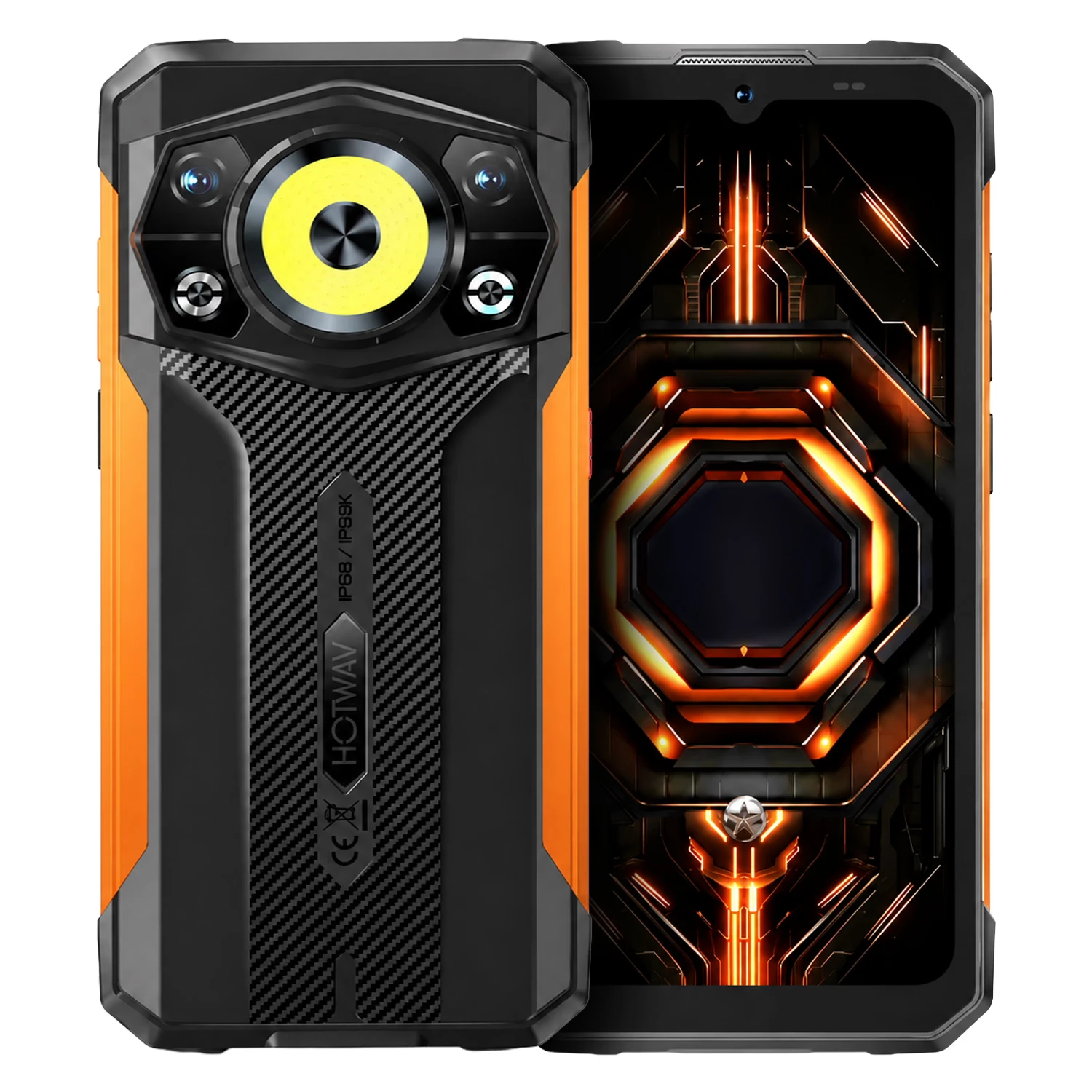Smartphone Hotwav Cyber 17 128GB 6GB RAM Dual SIM Tela 6.75" - Laranja