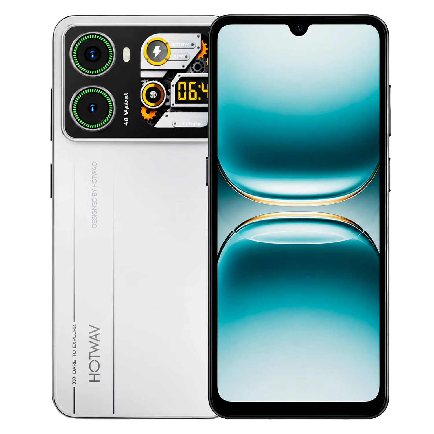 Smartphone Hotwav X100 GT 256GB 8GB RAM Dual SIM Tela 6.9" - Branco
