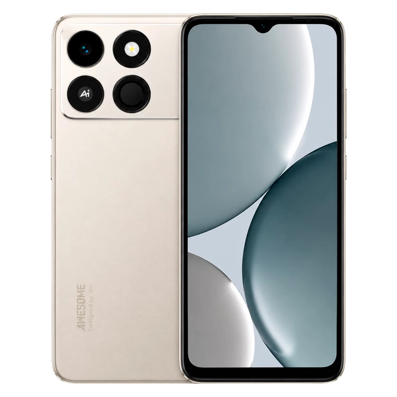Smartphone Itel A50C A669L 64GB 2GB RAM Dual SIM Tela 6.56" - Cinza Titânio