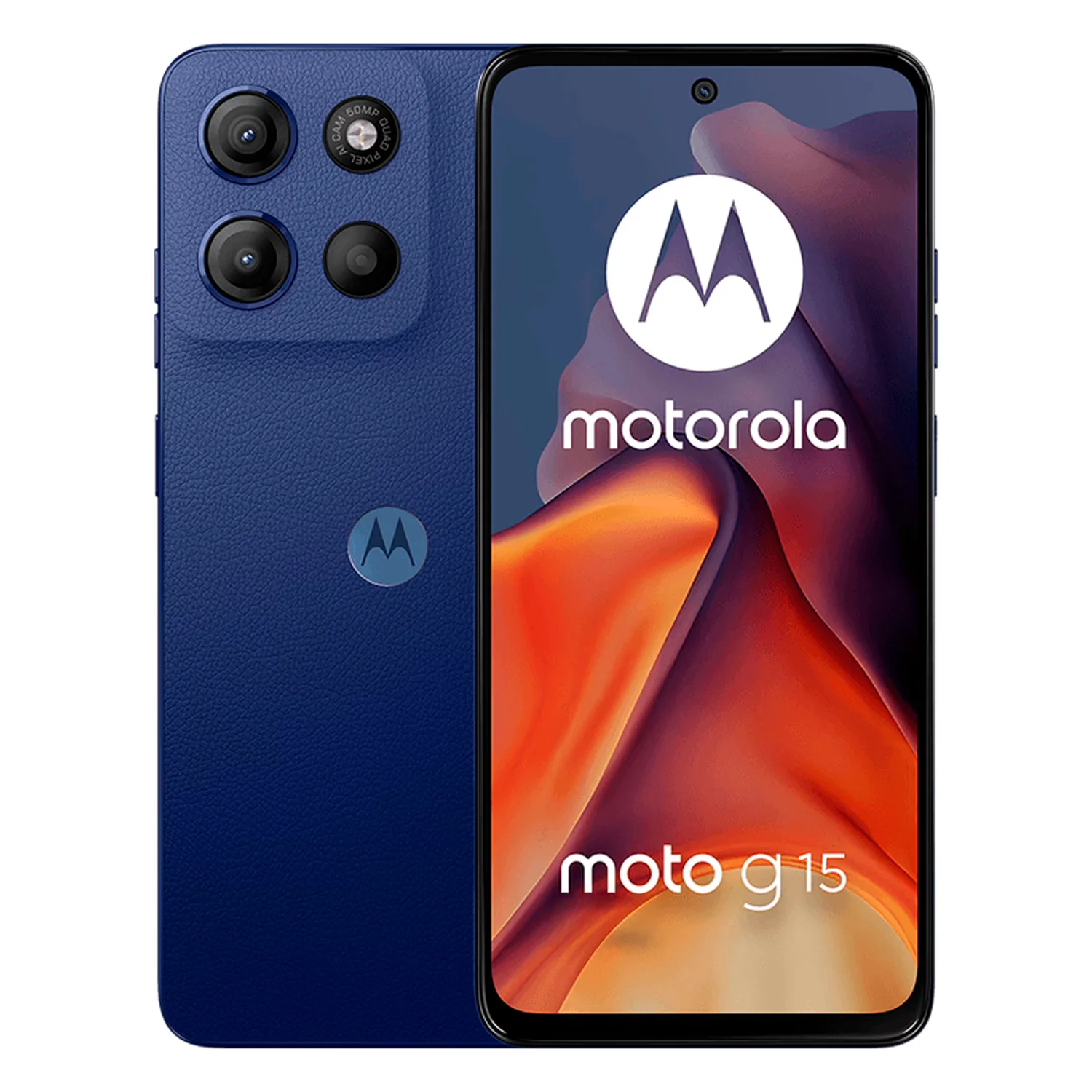 Smartphone Motorola Moto G15 XT-2521-3 512GB 8GB RAM Dual SIM Tela 6.72" - Azul Escuro (Caixa Slim)
