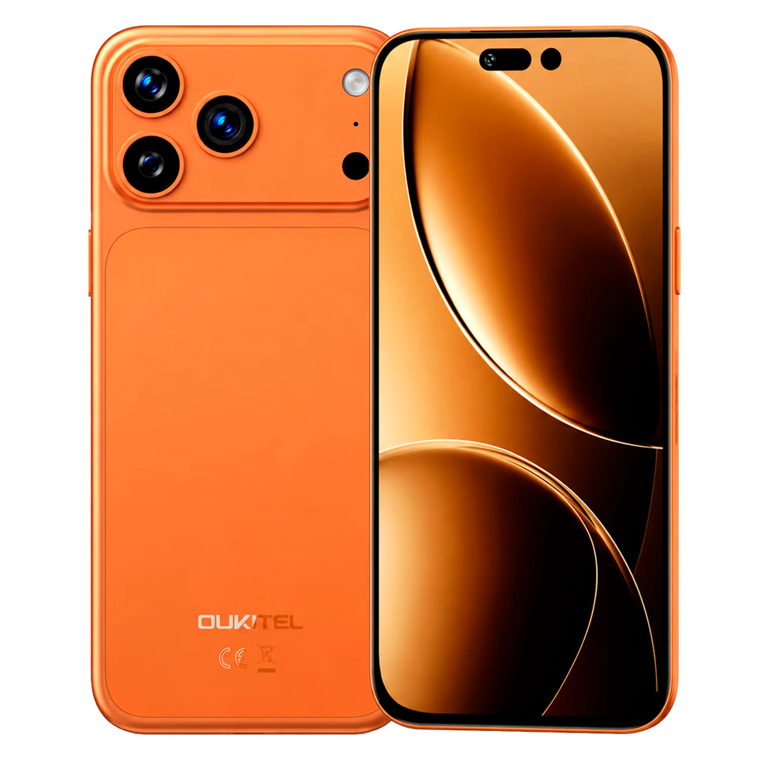 Smartphone Oukitel C17 Plus 256GB 6GB RAM Dual SIM Tela 6.9" - Laranja