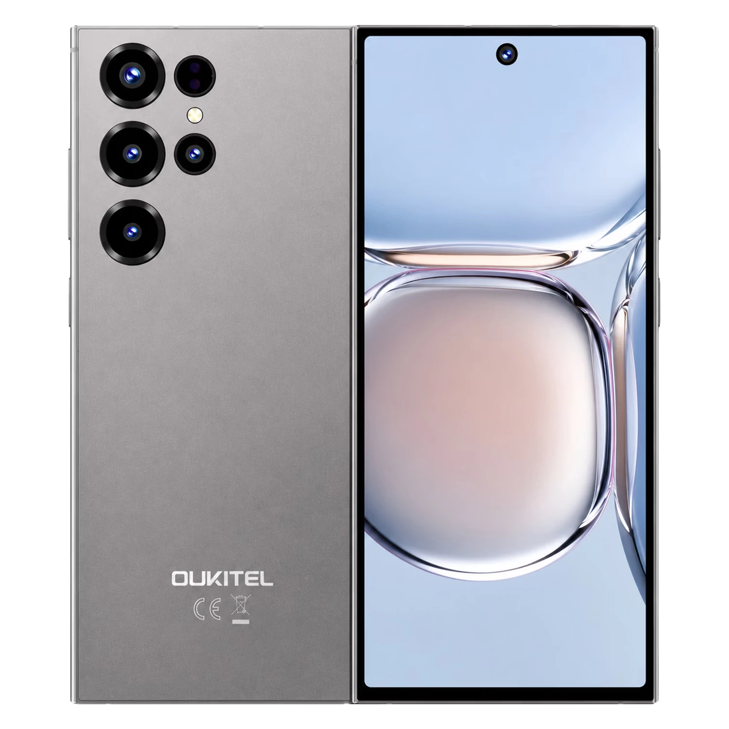 Smartphone Oukitel C67 128GB 4GB RAM Dual SIM Tela 6.73" - Cinza Titânio