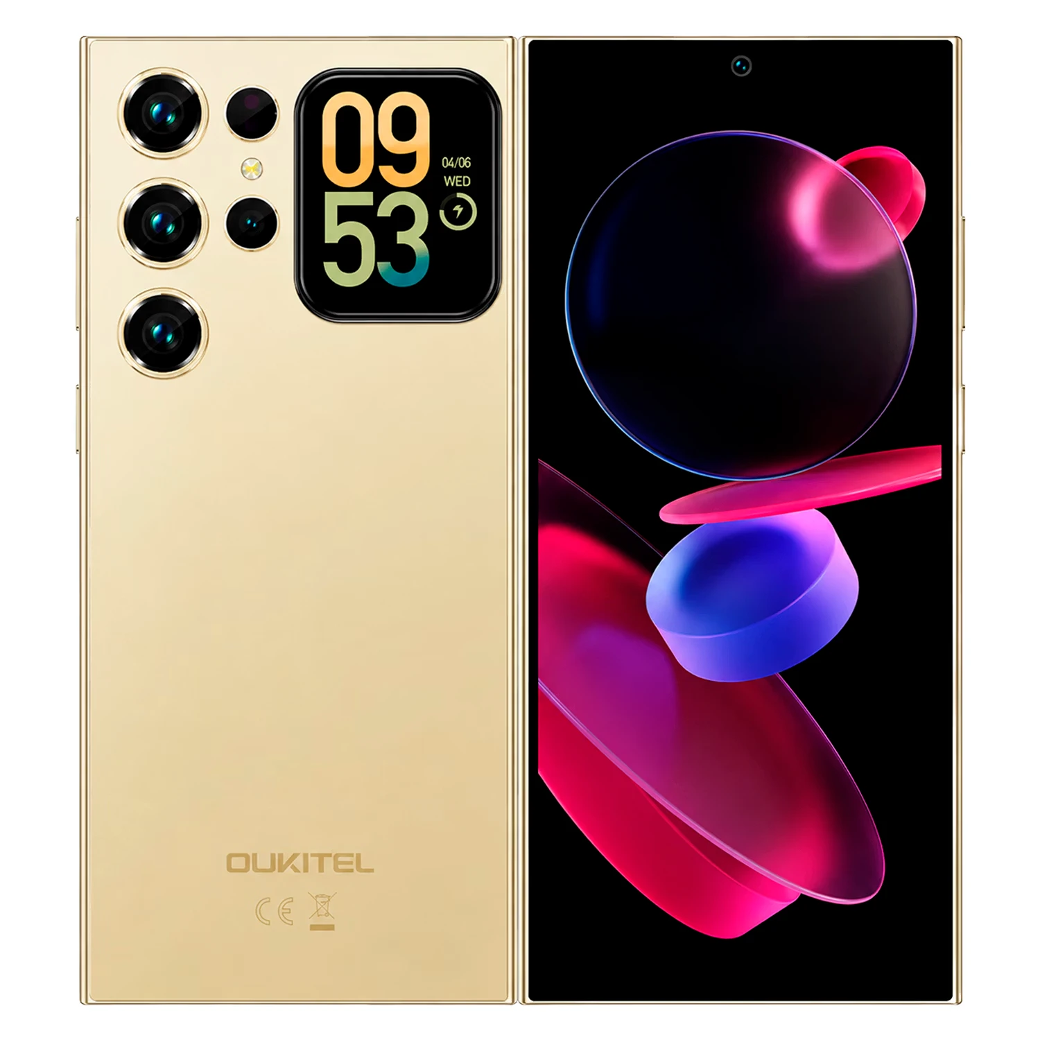 Smartphone Oukitel C72 128GB 4GB RAM Dual SIM Tela 6.88" - Dourado