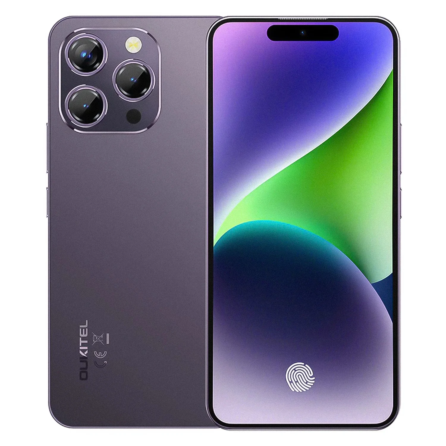 Smartphone Oukitel P1 256GB 8GB RAM Dual SIM Tela 6.7" - Roxo (1 Ano de Garantia)
