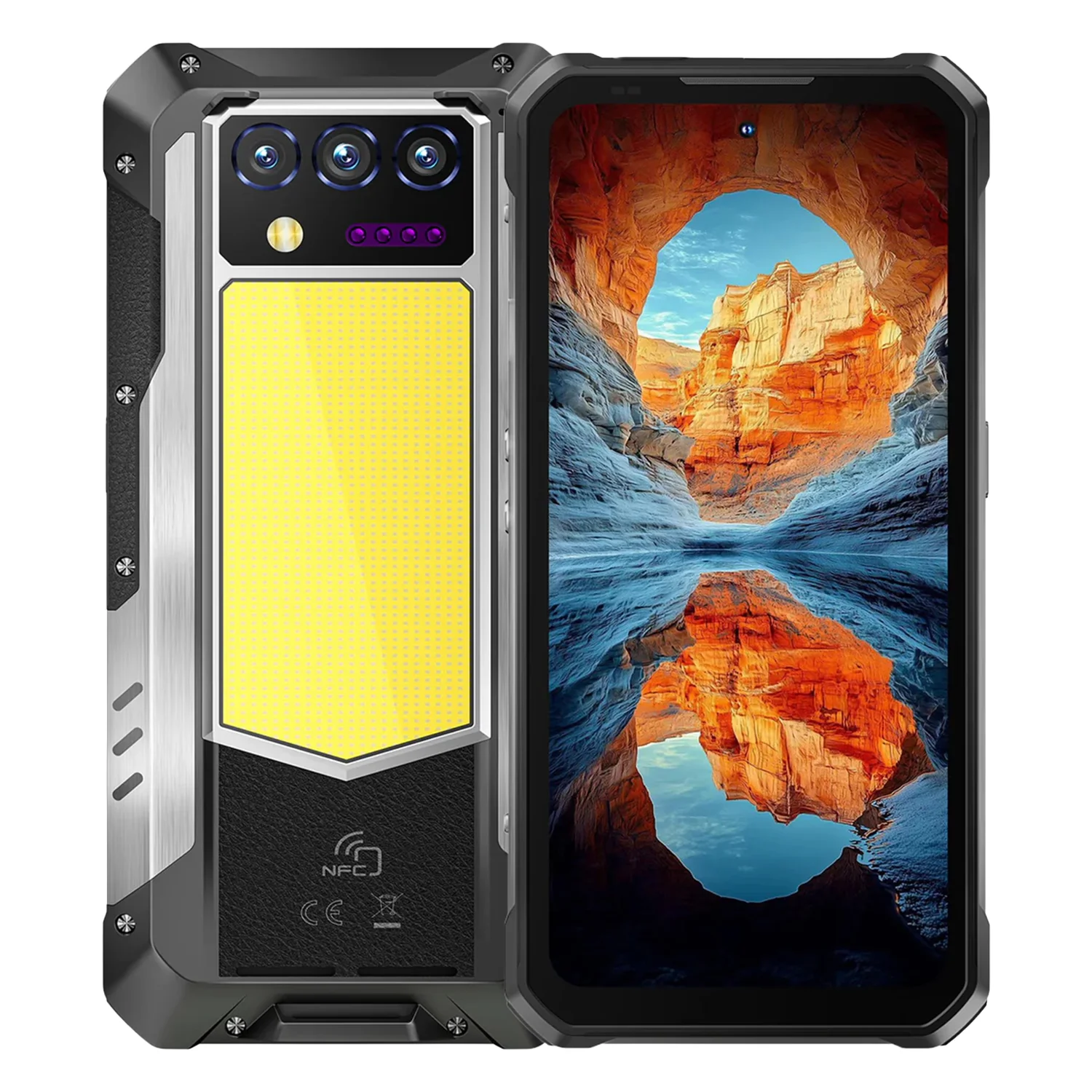 Smartphone Oukitel WP100 Titan 5G 512GB 16GB RAM Dual SIM NFC Tela 6.8" - Preto (1 Ano de Garantia)