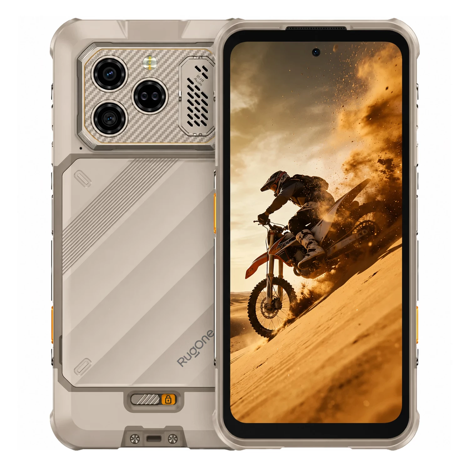 Smartphone Ulefone RugOne Xever 8 256GB 8GB RAM Dual SIM NFC Tela 6.5" - Bege Areia