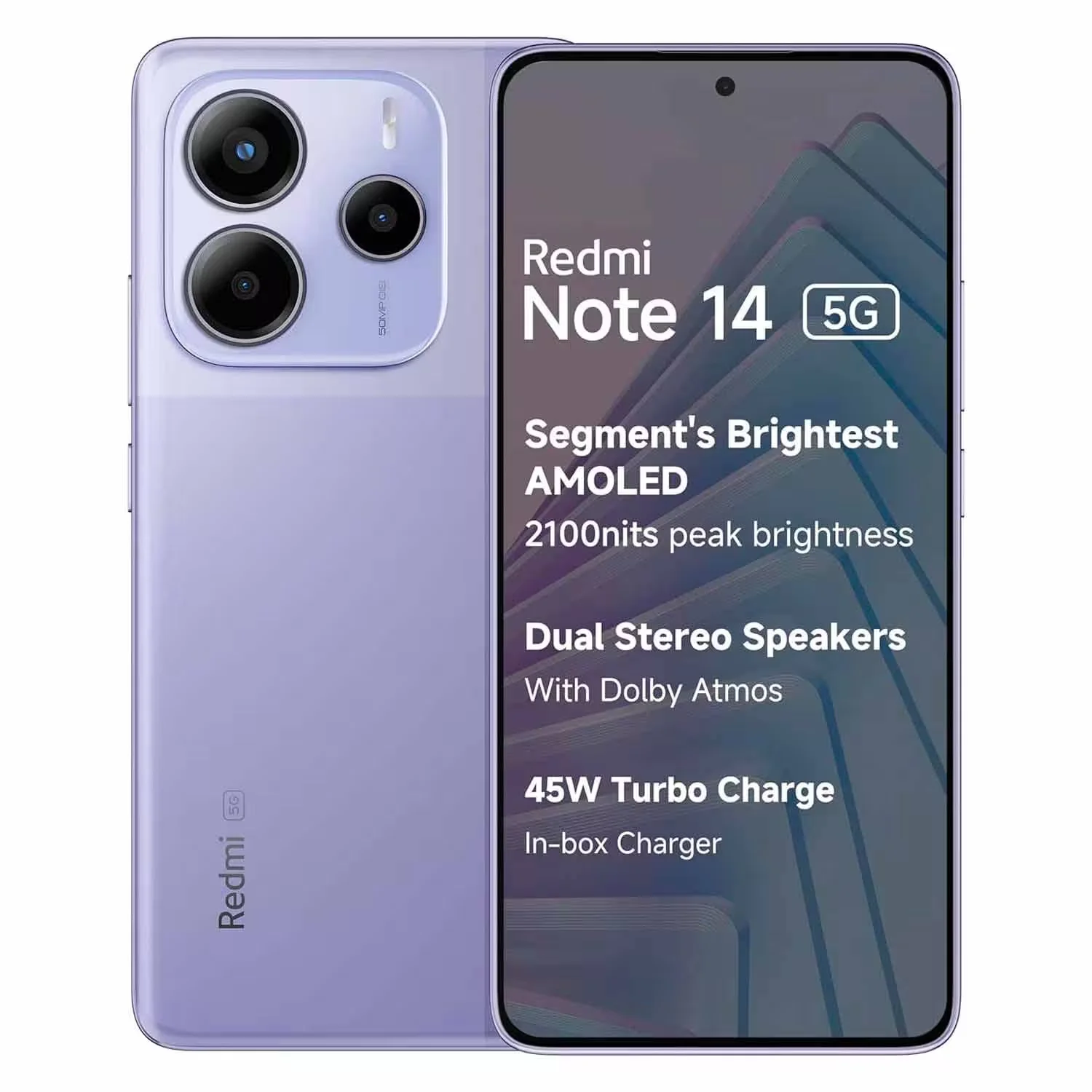 Smartphone Xiaomi Redmi Note 14 5G Global 512GB 12GB RAM Dual SIM Tela 6.67" - Roxo