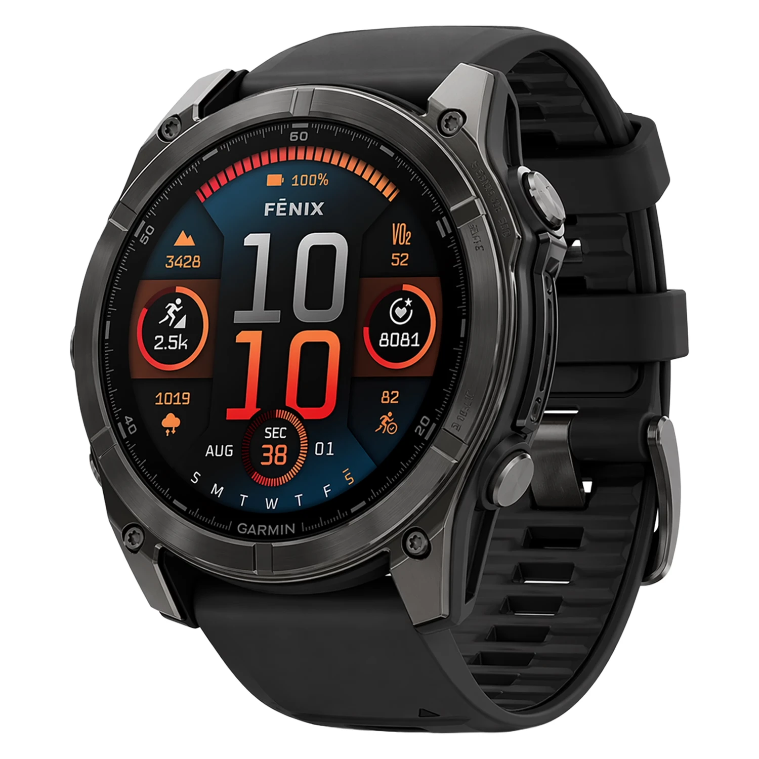 Smartwatch Garmin Fenix 8 010-02905-20 51mm - Preto (1 Mês de Uso)