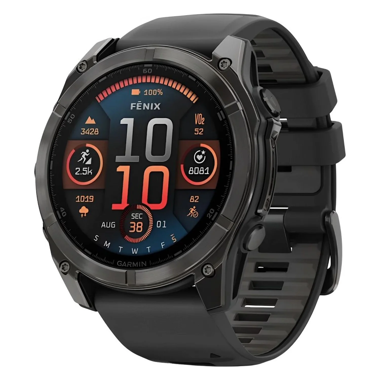 Smartwatch Garmin Fenix 8 Sapphire Amoled 51mm 010-02905-20 - Cinza