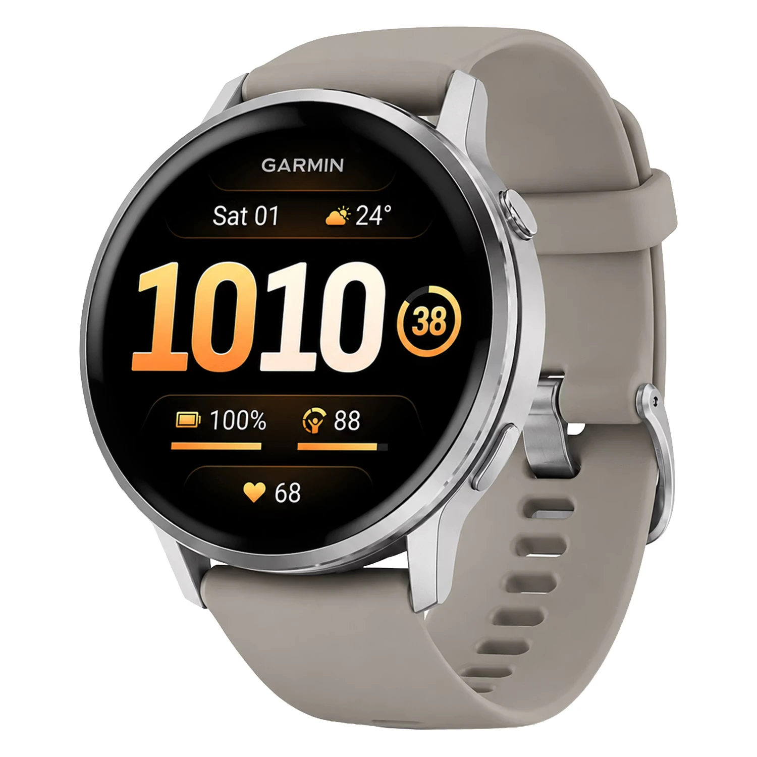 Smartwatch Garmin Venu 4 010-03014-01 45mm Prata - Cinza