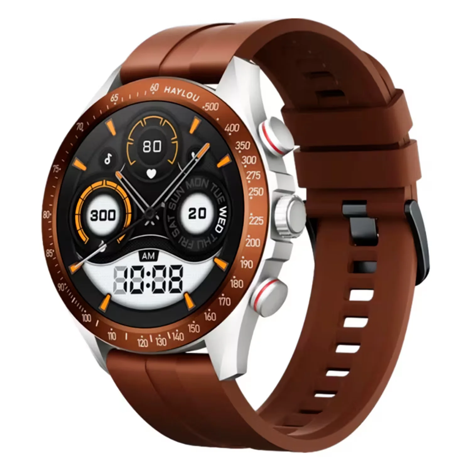 Smartwatch Haylou Solar Pro LS18 22mm - Marrom