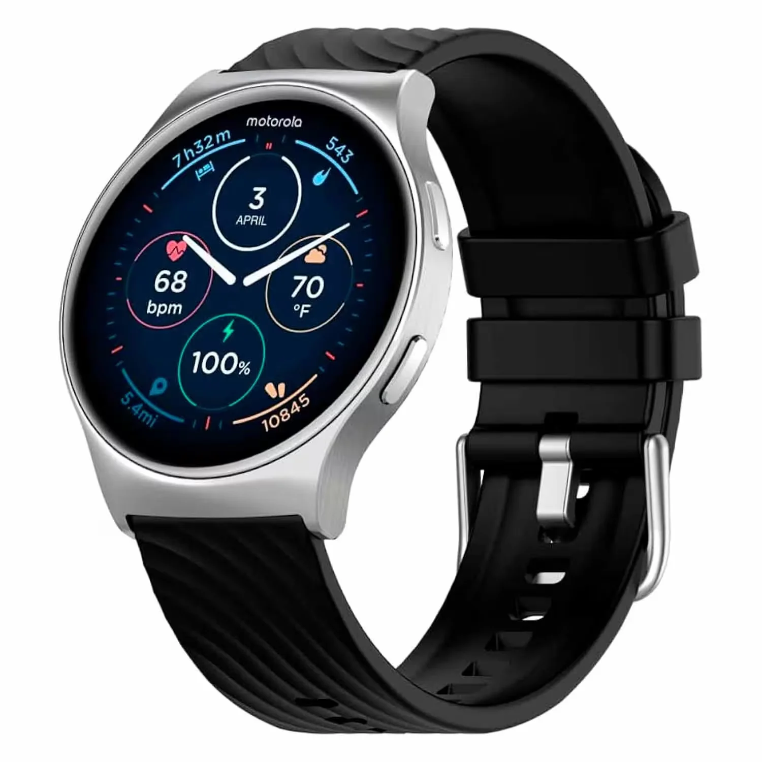 Smartwatch Motorola Moto Watch 120 MOSWZ120-SL - Prata