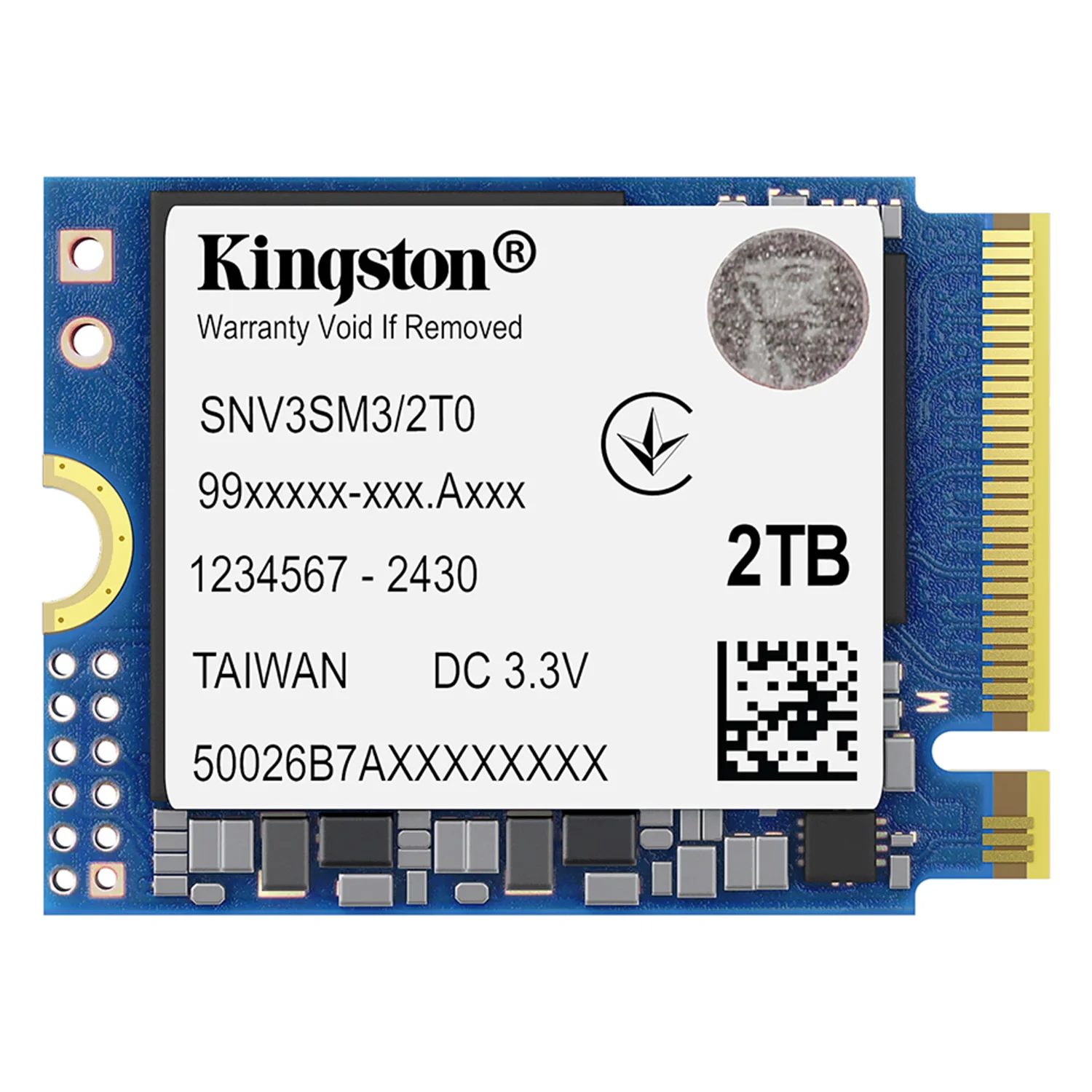 SSD M.2 Kingston NV3 2TB NVMe PCIe Gen 4 - SNV3SM3/2T0