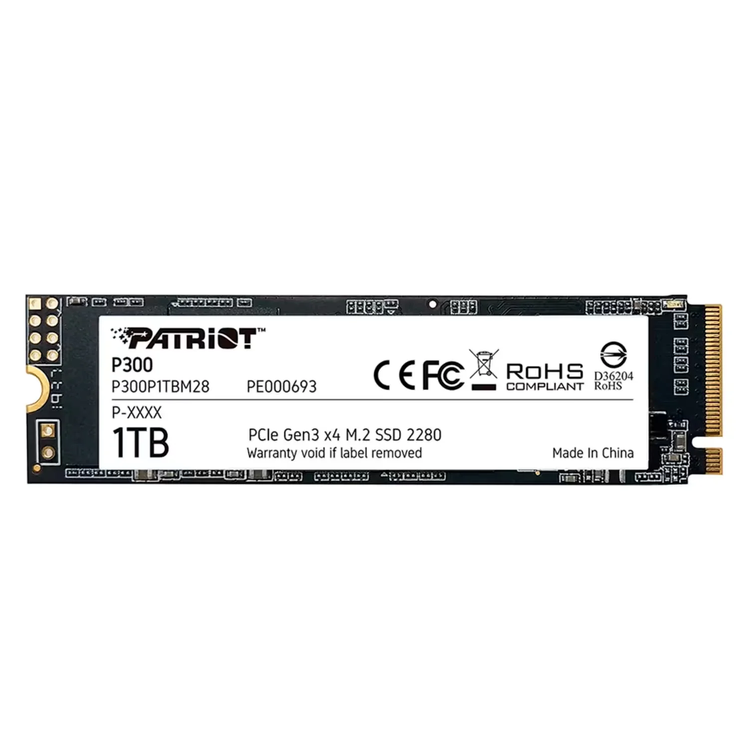 SSD M.2 Patriot 1TB NVME PCI-E - P300P1TBM28