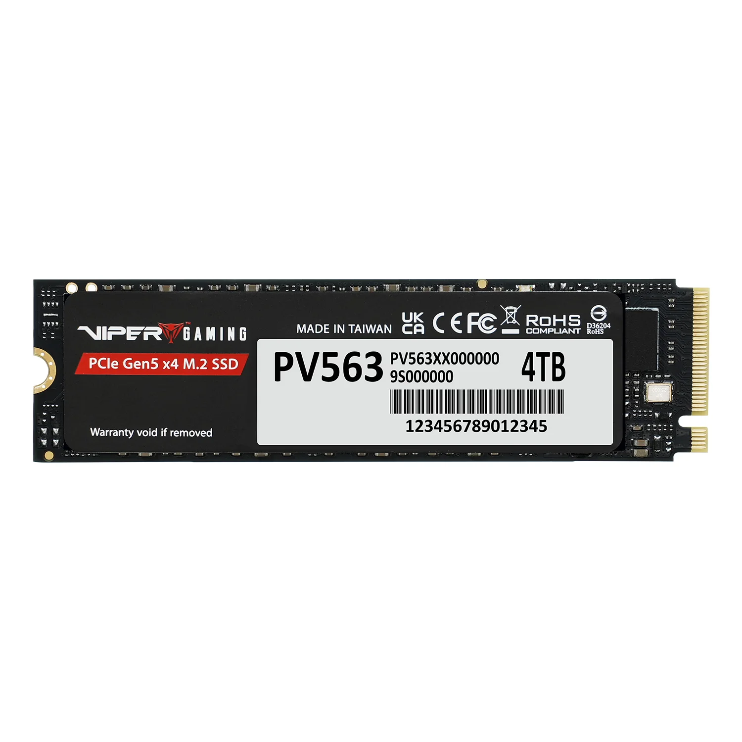 SSD M.2 Patriot Viper PV563 4TB NVMe PCIe Gen5 - PV563P4TBM28H