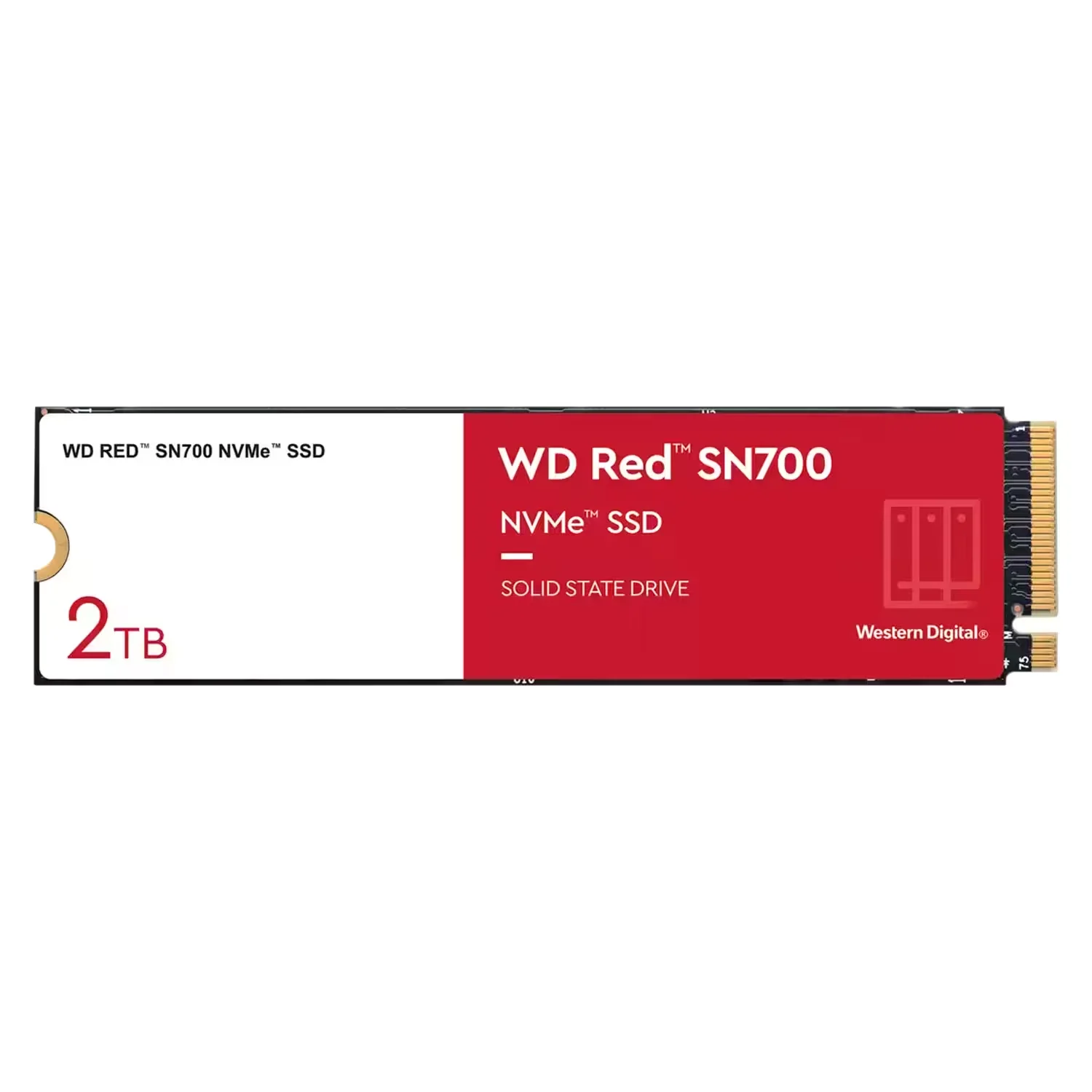 SSD M.2 Western Digital SN700 Red 2TB NVMe PCIe Gen3 - WDS200T1R0C